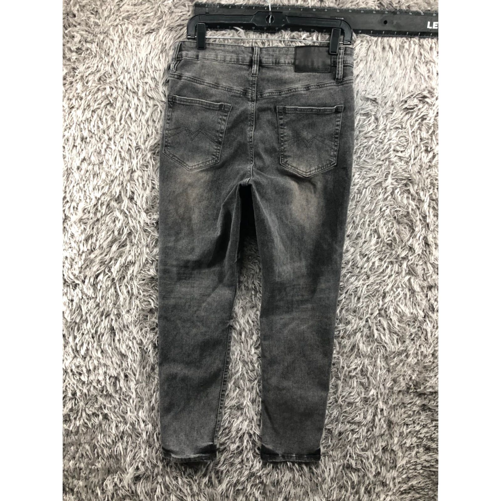 Vintage Rue 21 Slim Taper Jeans 31x30 Mens Mid Rise Medium Wash Gray Charcoal Jeans Size US 31 - 5 Thumbnail