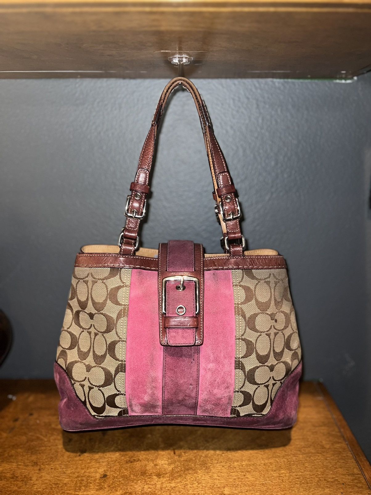 Coach Coach Womens F04Q-7056 Purple Pink Brown Size ONE SIZE - 2 Thumbnail