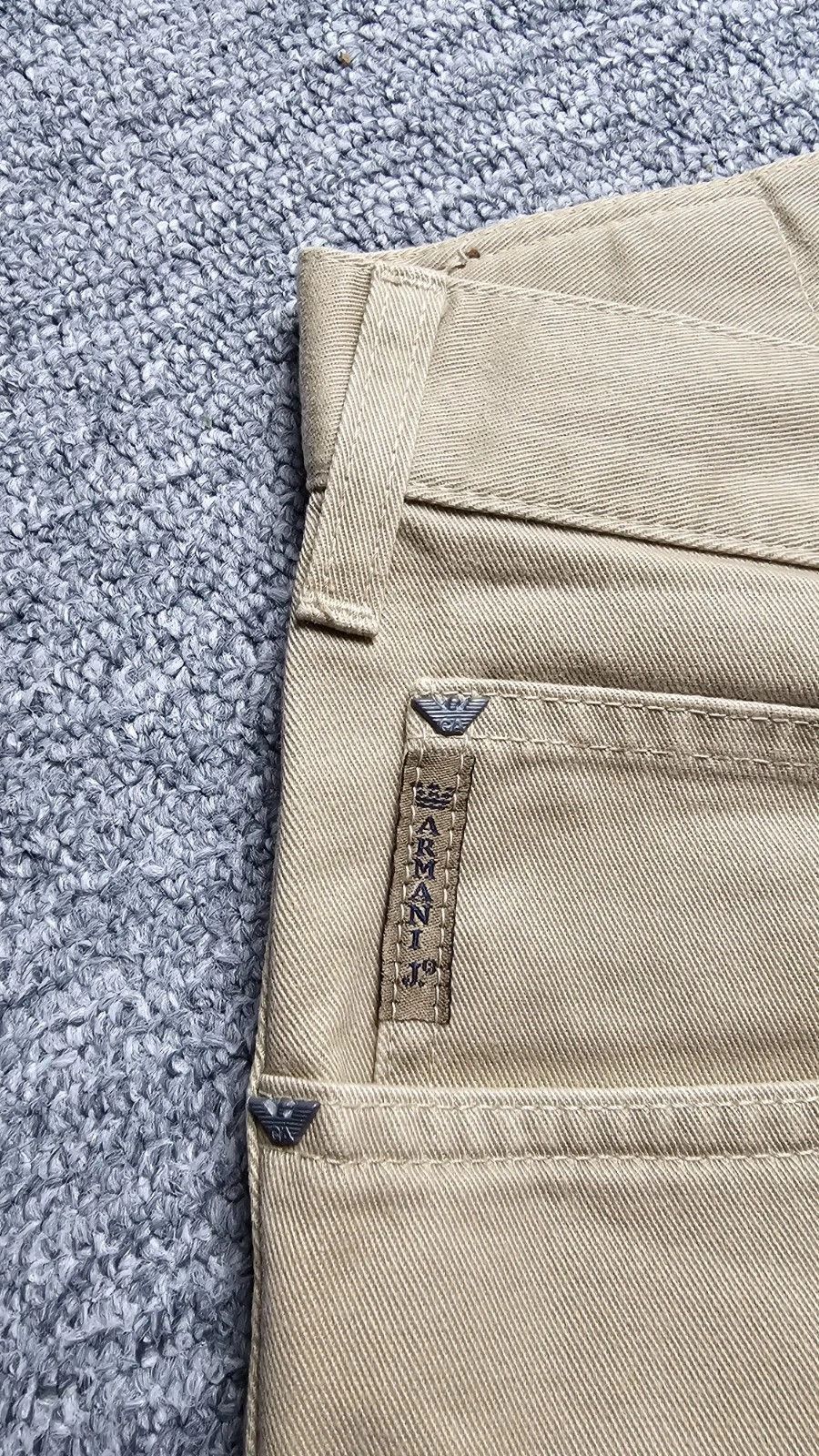 Armani Armani Jeans AJ Chino Straight Pants W34 Beige Italy Eagle Size US 34 / EU 50 - 8 Thumbnail