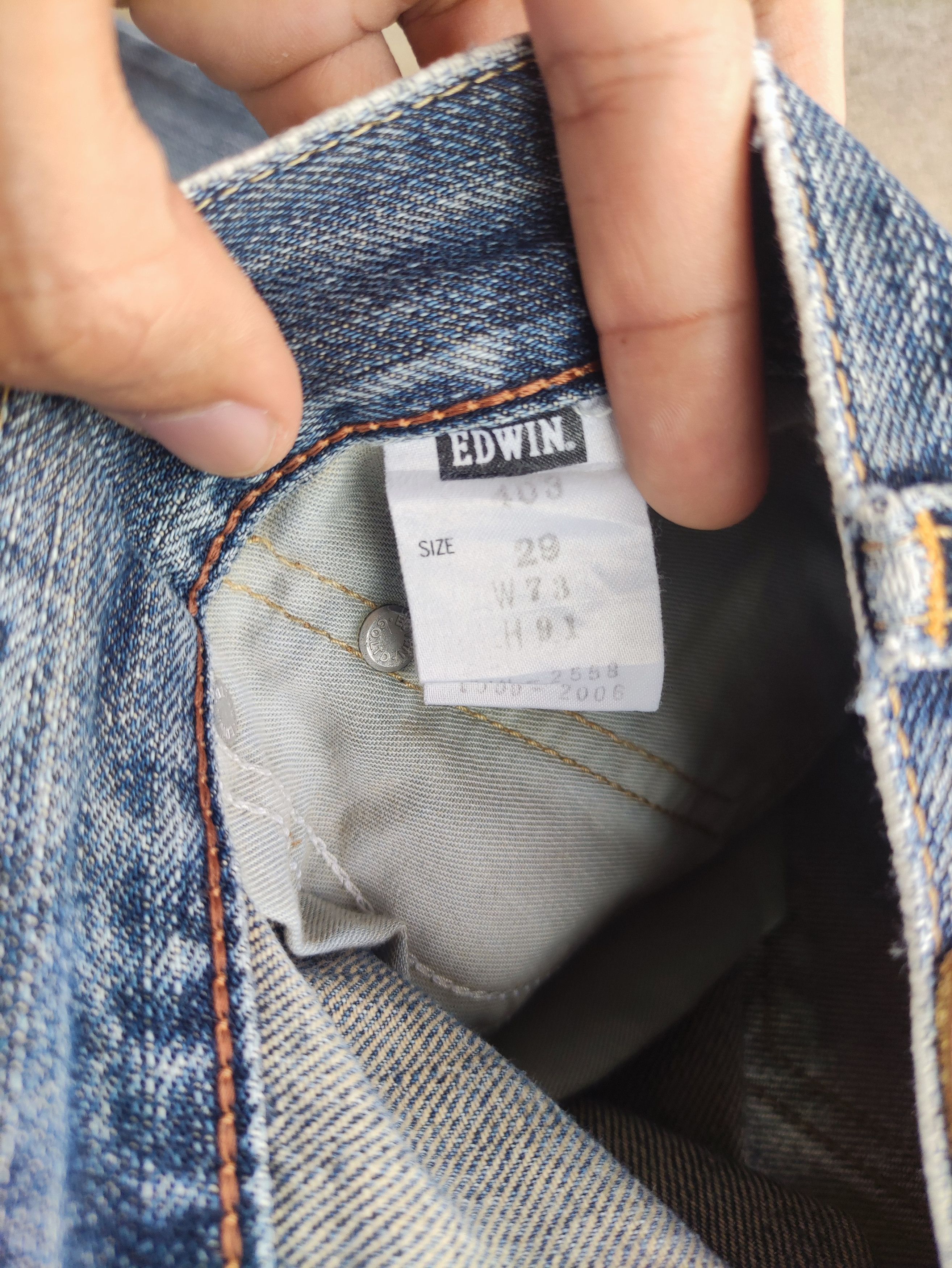 Edwin Vintage Edwin Brand Distressed Faded Denim Pants Size US 31 - 7 Thumbnail