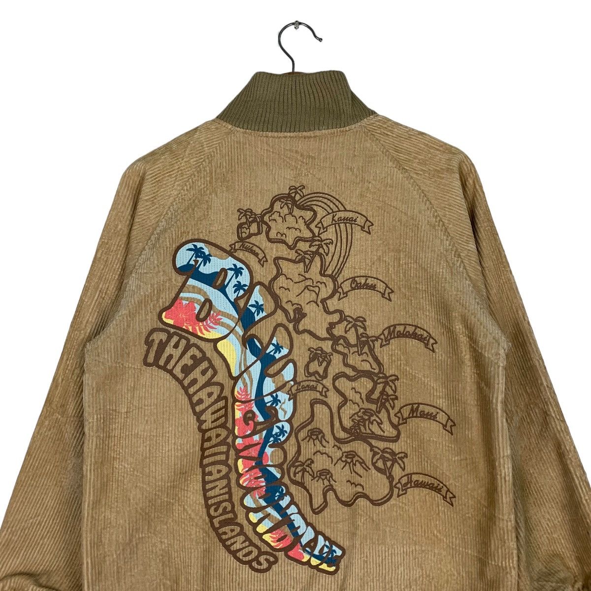 Japanese Brand BLUE MOON BLUE Big Logo Corduroy Jacket #0924-C41 Size US M / EU 48-50 / 2 - 2 Thumbnail