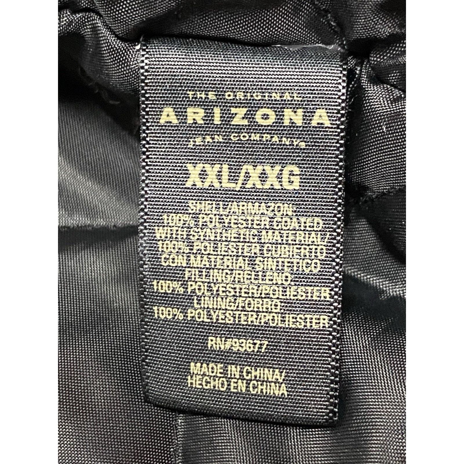 Arizona Jean Co. Vtg Arizona Faux Leather Men's Full Zip Jacket 2XL Black 90s Size US XXL / EU 58 / 5 - 5 Thumbnail