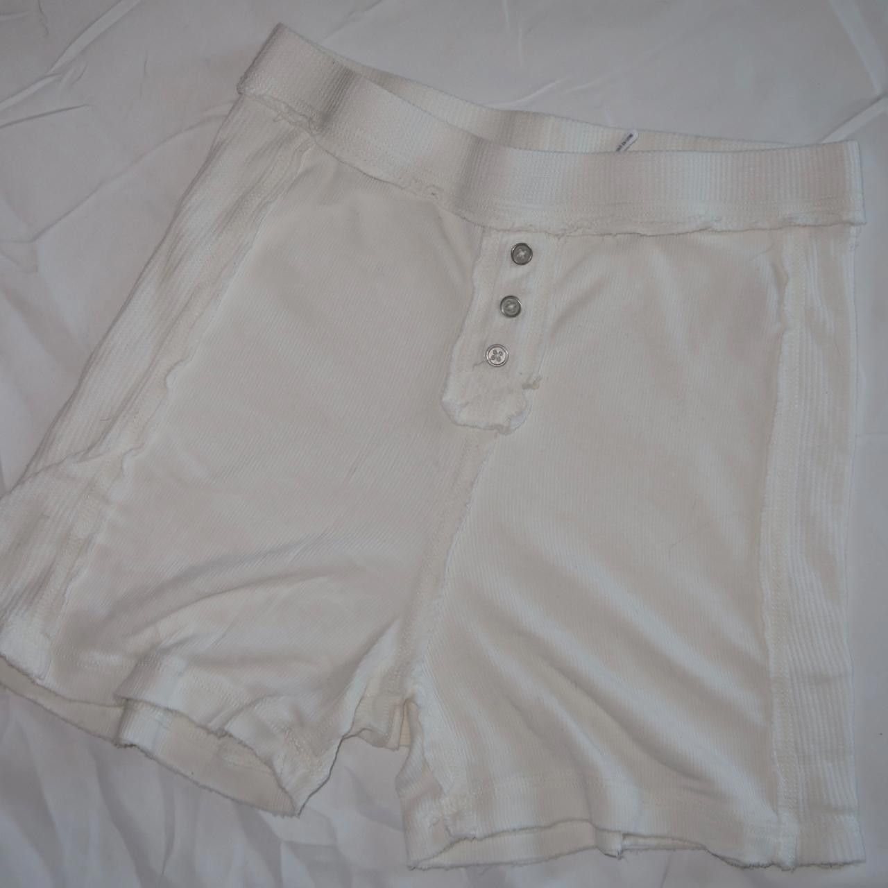 Urban Outfitters white pajama tank top and short set Size ONE SIZE - 4 Thumbnail