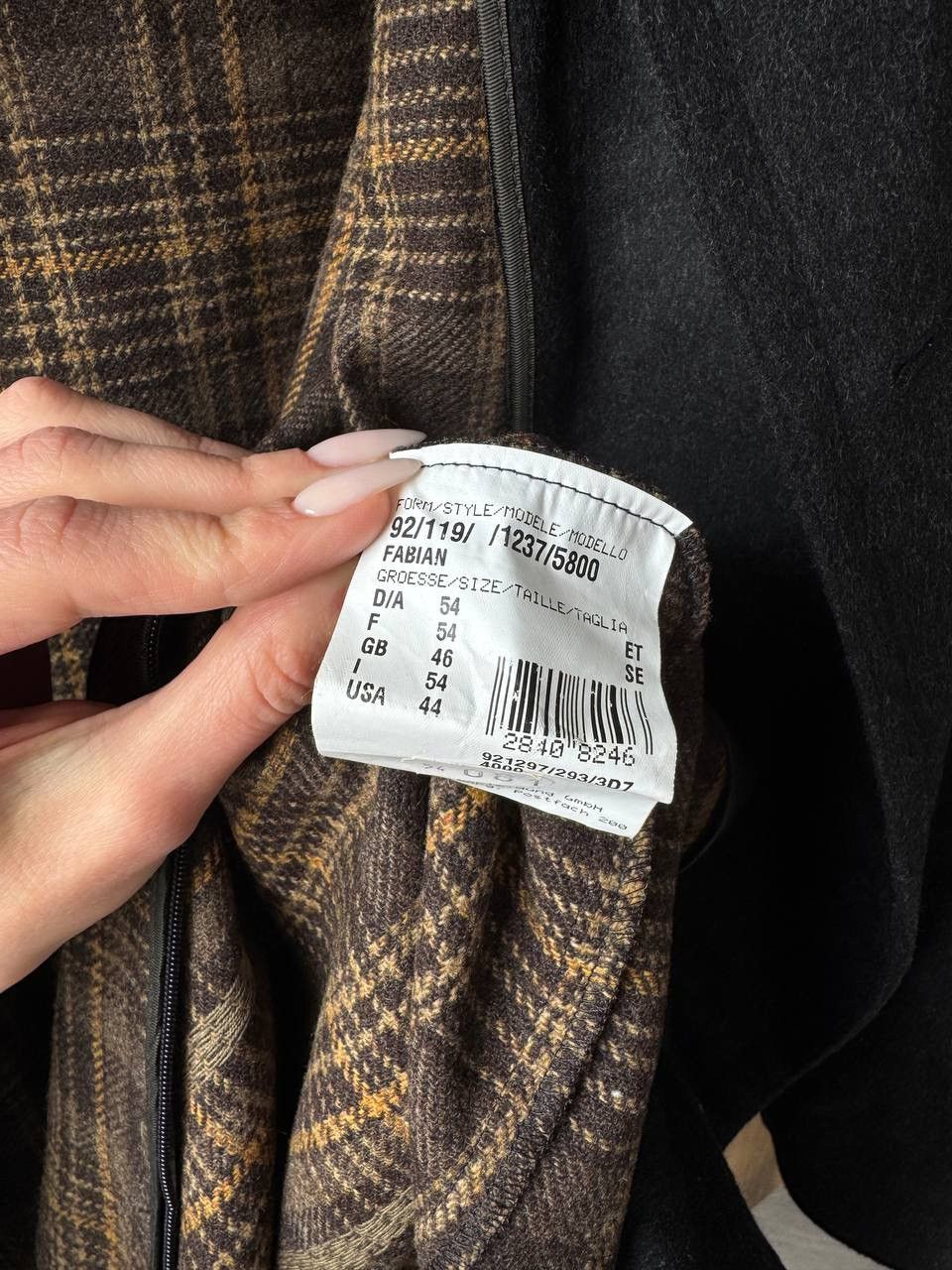 Schneiders Schneiders Salzburg Manufactum Black/Gray Wool Long Overcoat Size US L / EU 52-54 / 3 - 13 Thumbnail