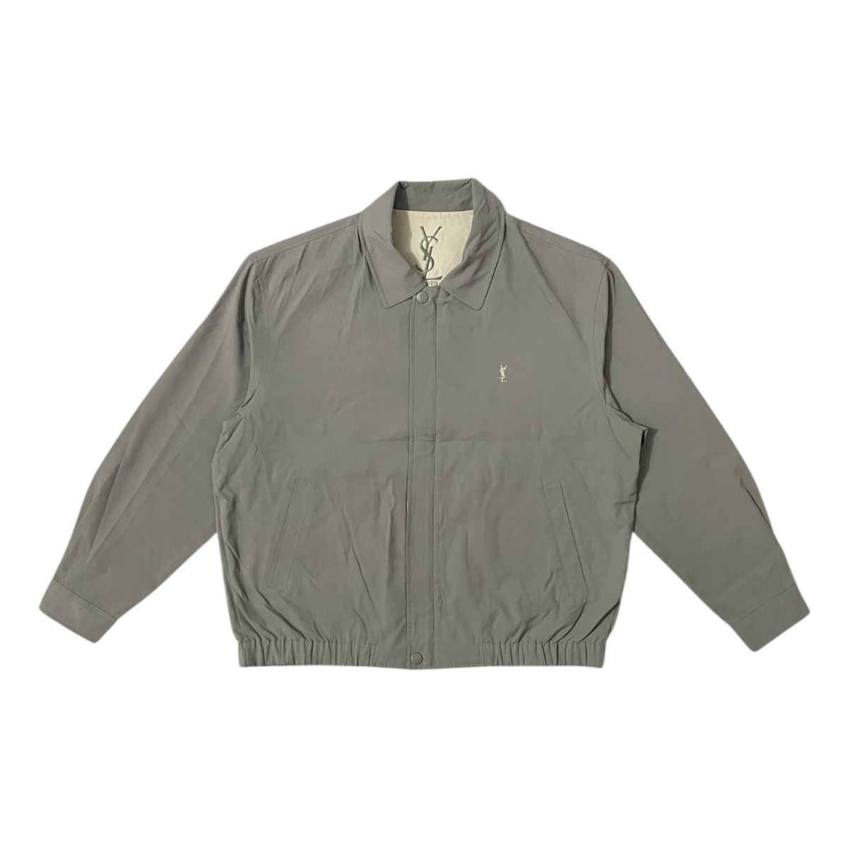 Yves Saint Laurent Vintage YSL Yves Saint Laurent Big Logo Work Casual Jacket Size US L / EU 52-54 / 3 - 1 Thumbnail