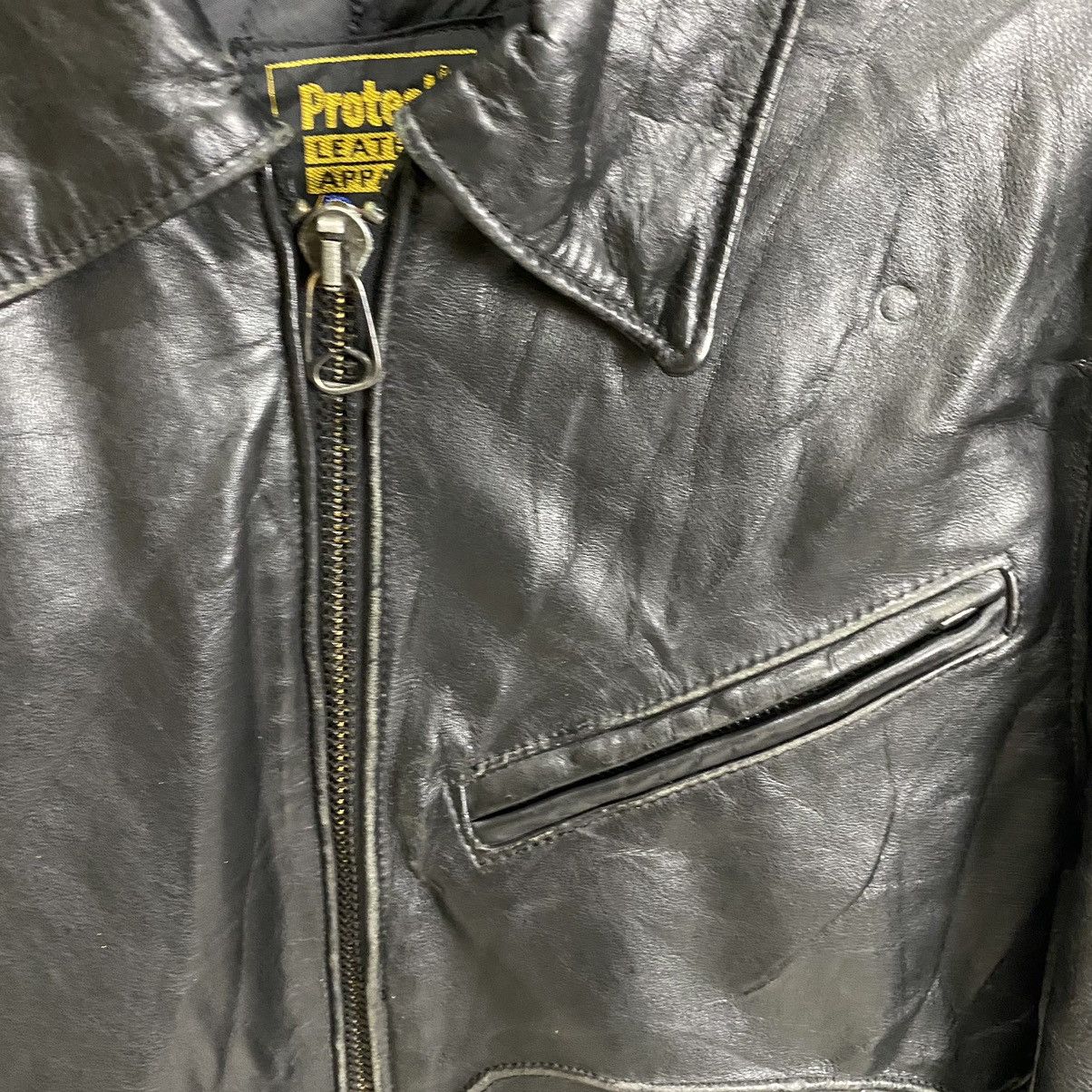 Genuine Leather VINTAGE PROTECH LEATHER APPAREL RIDER JACKET Size US M / EU 48-50 / 2 - 20 Thumbnail