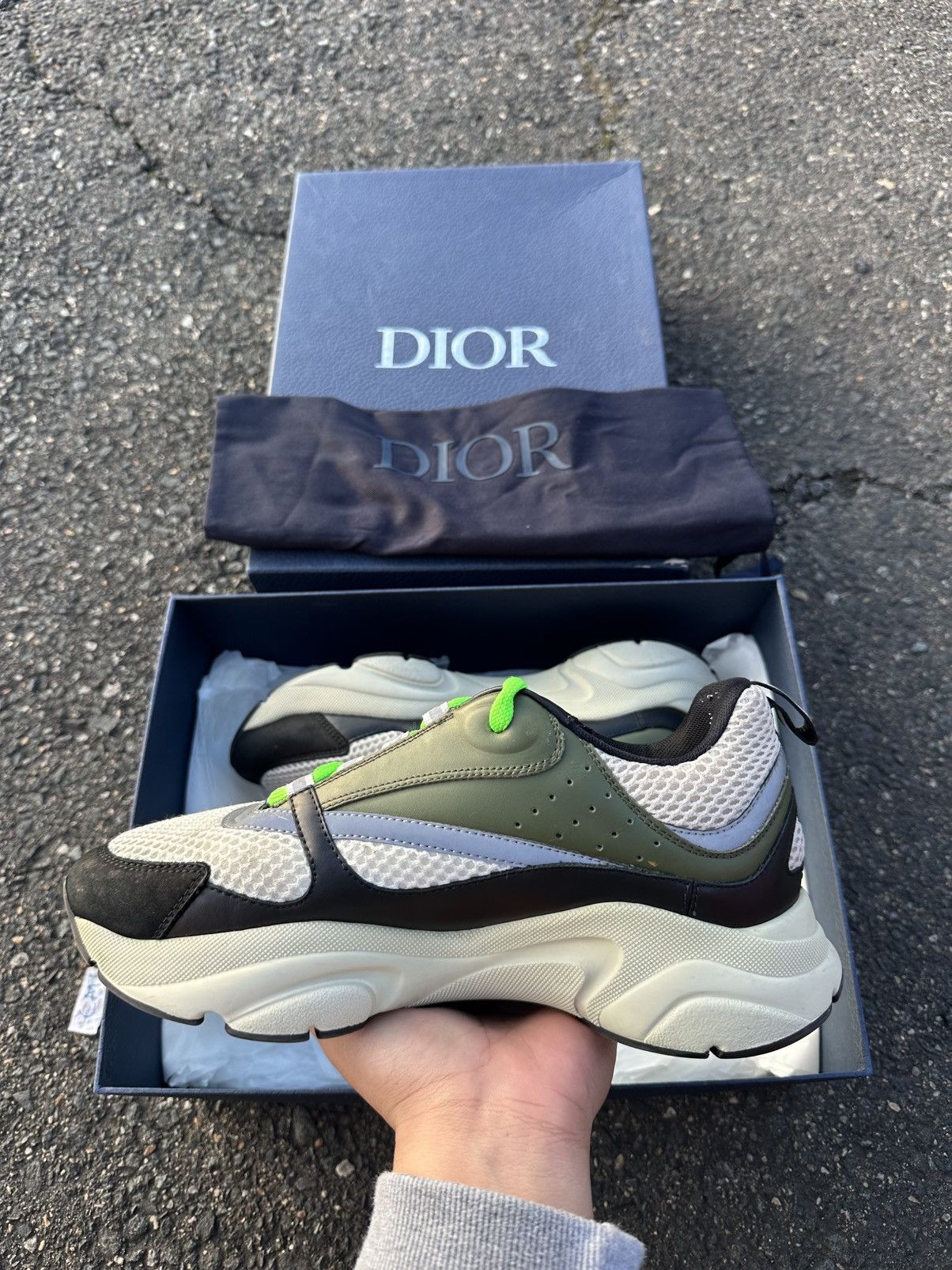 Dior Dior B22 Olive/Green Size US 8 / EU 41 - 3 Thumbnail