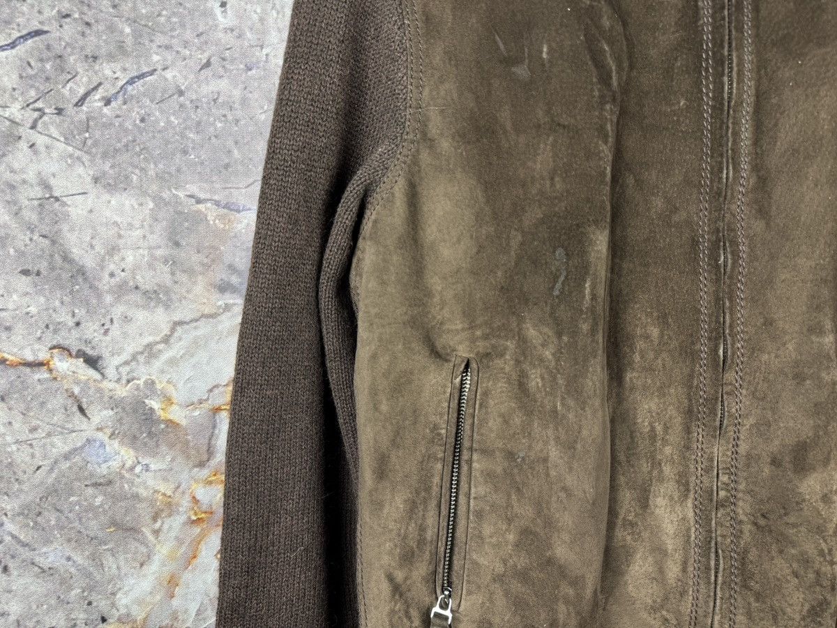 Torras Torras Brown Suede Front Knit Sleeve Zip Jacket Size USA38 Size US M / EU 48-50 / 2 - 7 Thumbnail