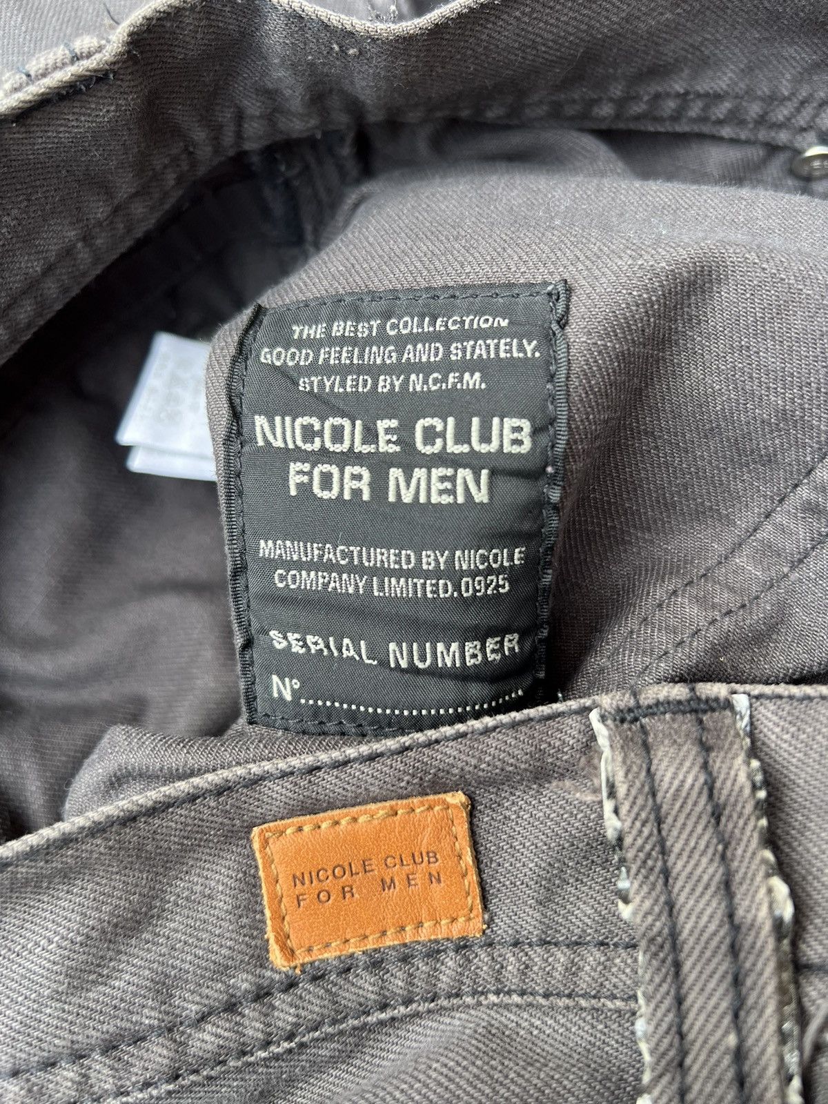 Nicole Club Vintage Nicole Club FM Distress Waxed Bootcut Pant Size US 31 - 21 Thumbnail