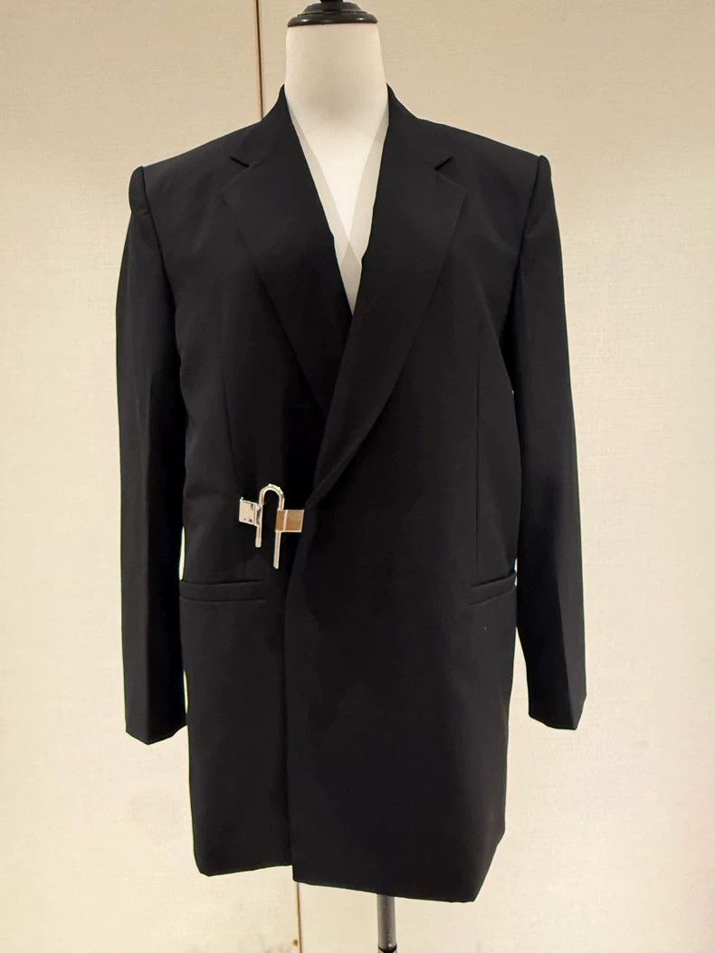 Givenchy Givenchy Size44 Runway Buckle Suit Jacket Size US M / EU 48-50 / 2 - 1 Thumbnail