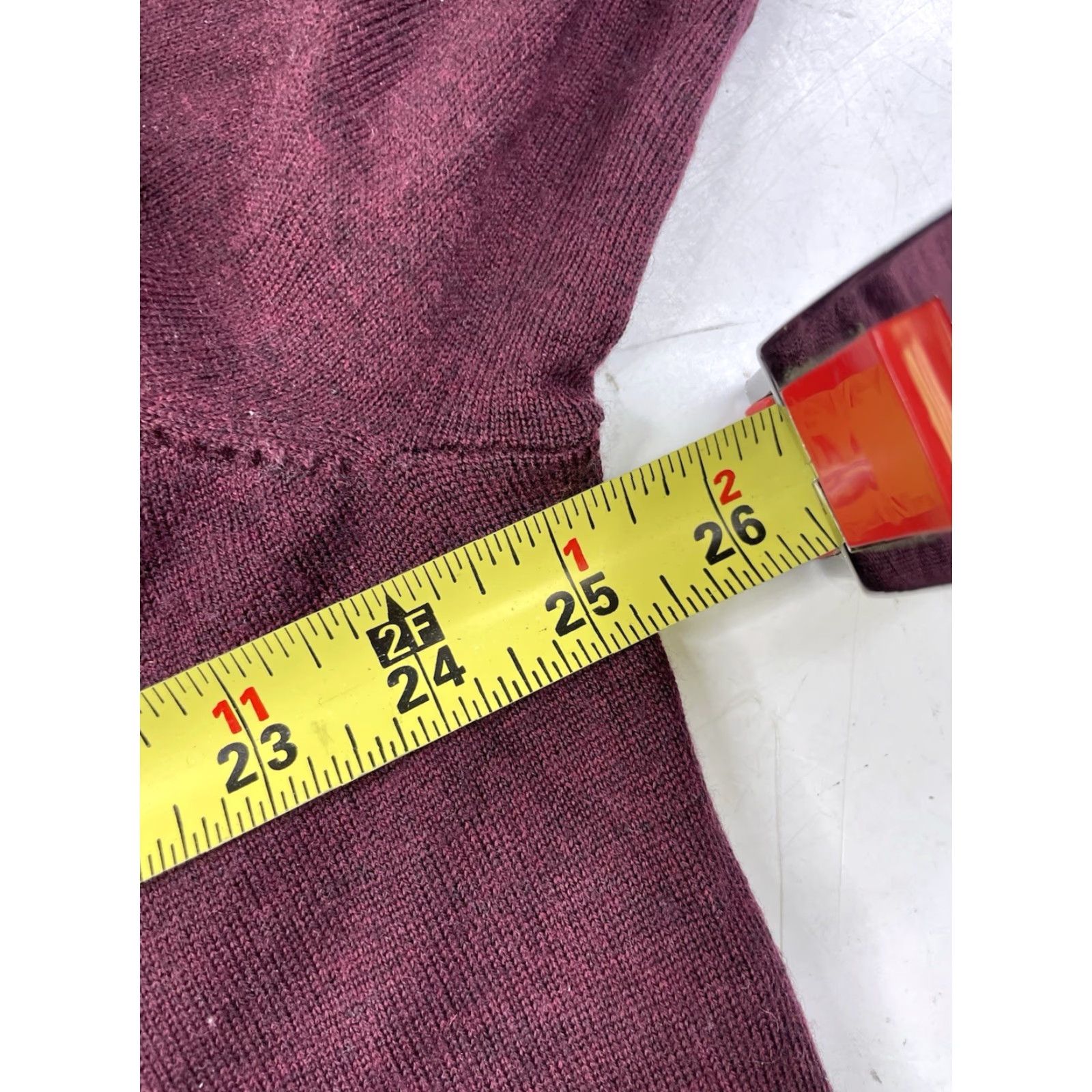 Polo Ralph Lauren VINTAGE Polo Ralph Lauren Sweater Pullover V-Neck Burgundy Men 2XL Wool Merino Knit Regular Size US XXL / EU 58 / 5 - 6 Thumbnail