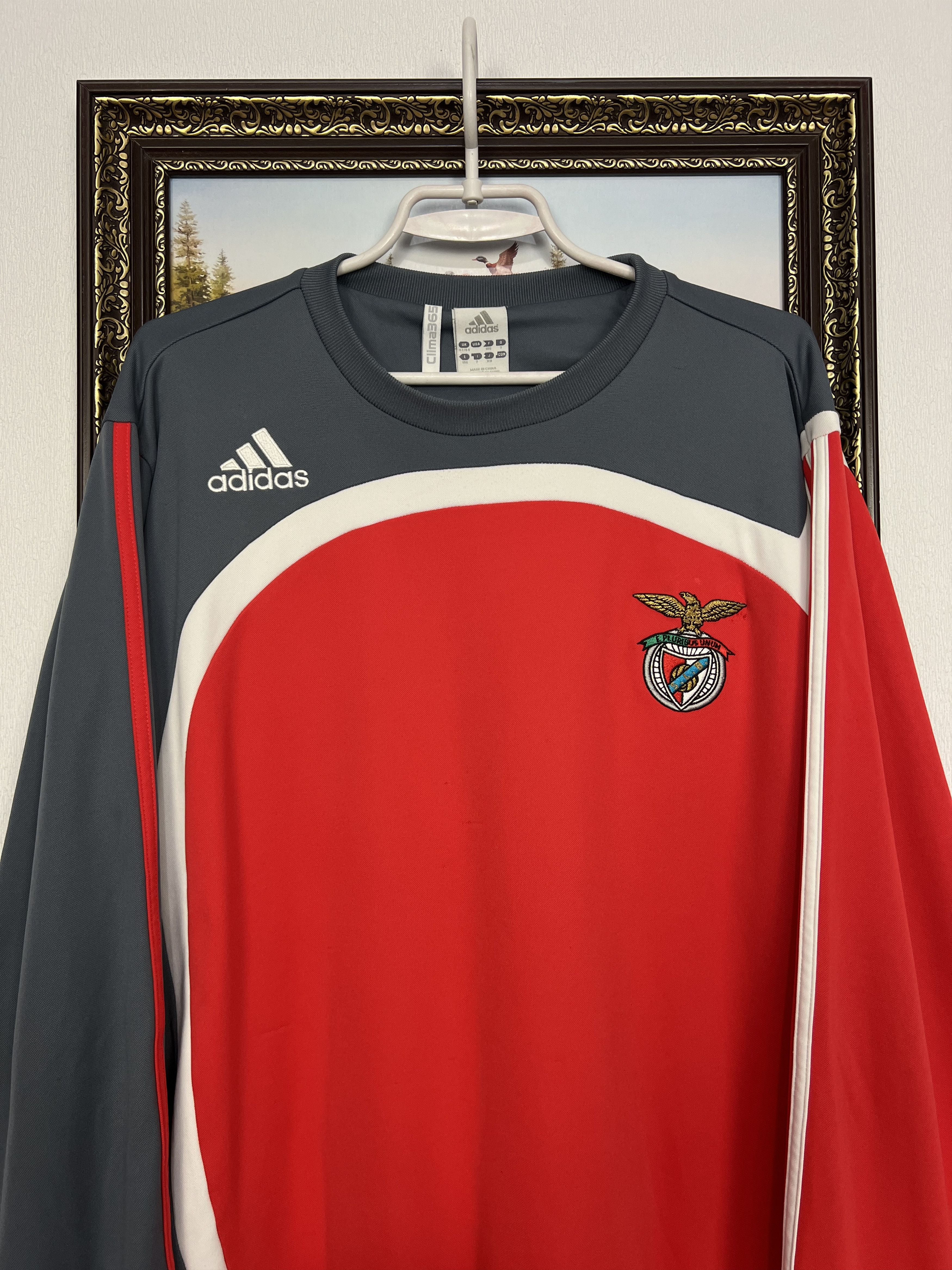 Adidas Vintage Benfica Football Sweatshirt Soccer Track Crewneck Size US L / EU 52-54 / 3 - 2 Thumbnail