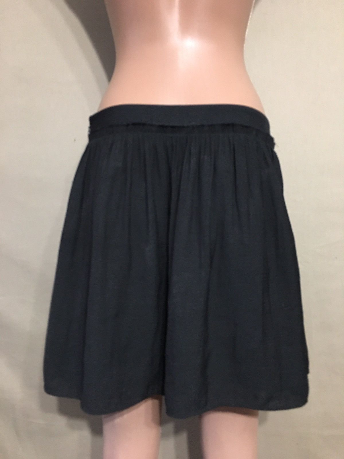 Zadig & Voltaire Zadig & Voltaire Black Cotton Crepe Raw Edges Mini Skirt 38 Size 26" / US 2 / IT 38 - 4 Thumbnail