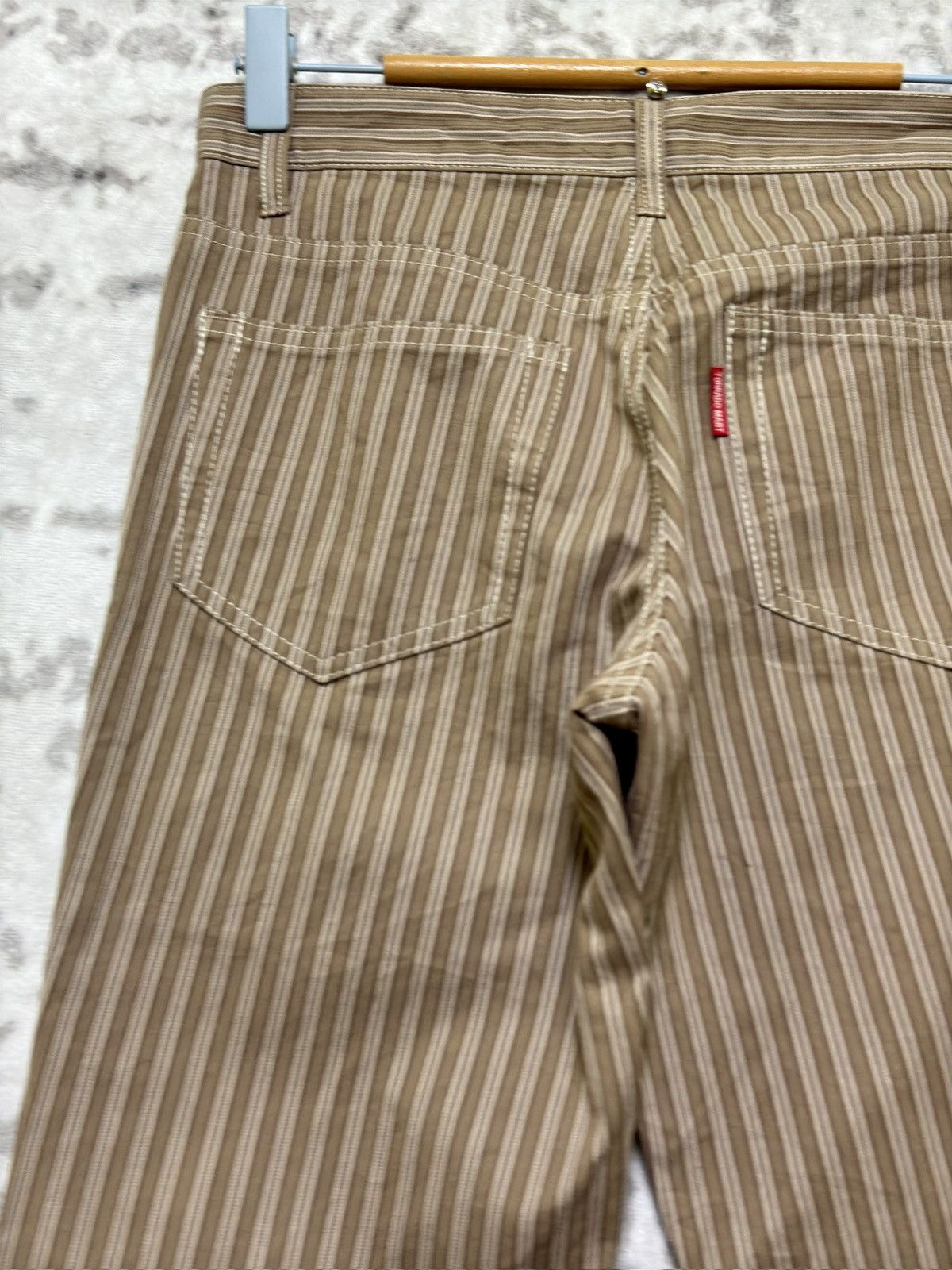 Tornado Mart Tornado Mart Y2K Pinstripe Flared Pants Japanese Archive Size US 28 / EU 44 - 9 Thumbnail