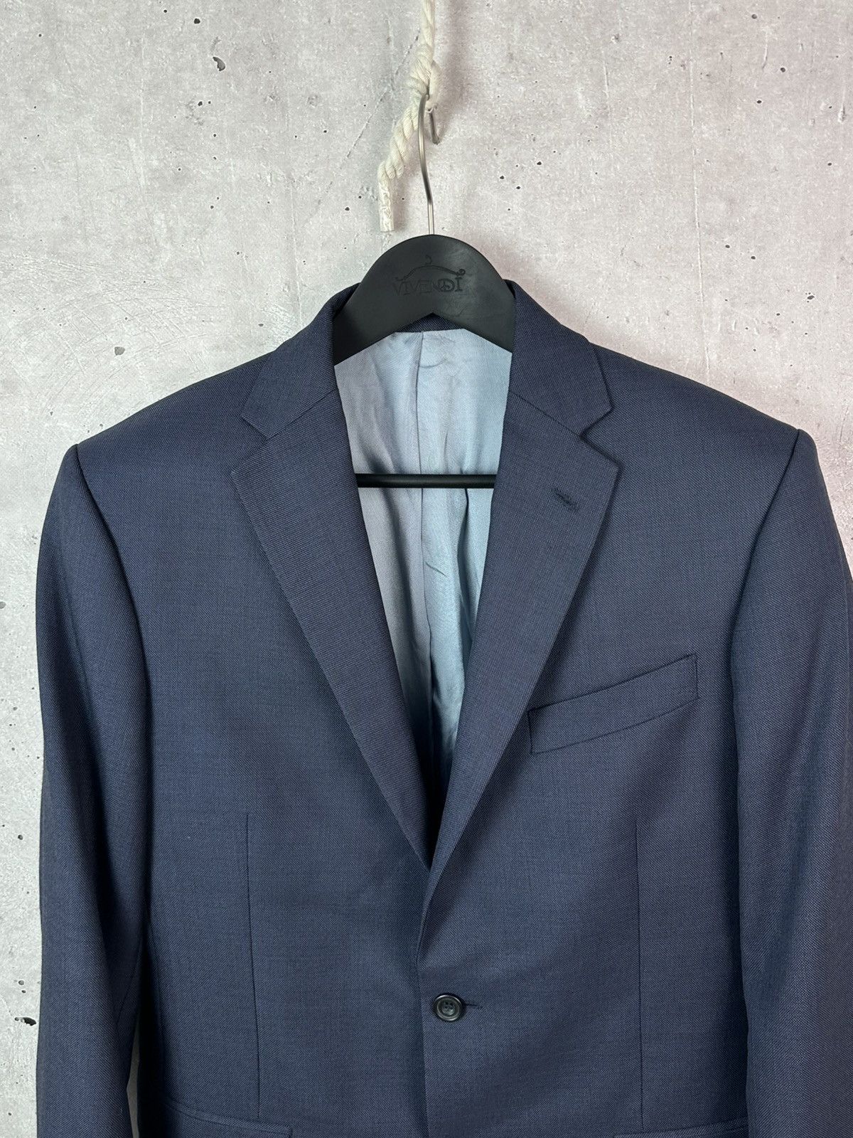 Other Roderick Charles London Tailored Fit Blue Wool Men’s Blazer Size US M / EU 48-50 / 2 - 2 Thumbnail