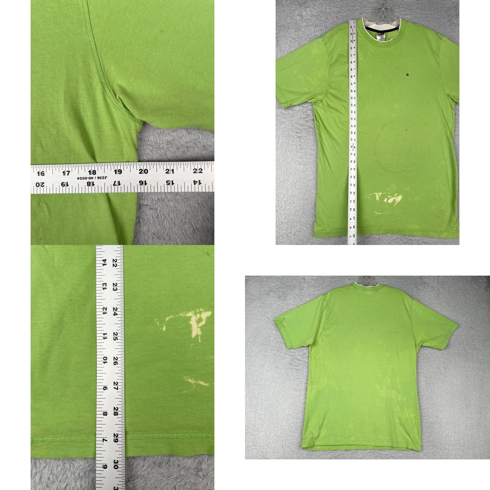 Tommy Hilfiger VINTAGE Tommy Hilfiger Shirt Adult Large Green Crew Neck Short Sleeve 100% Cotton Logo Embroidered Men Regular Family American Sports 90s Size US L / EU 52-54 / 3 - 8 Thumbnail