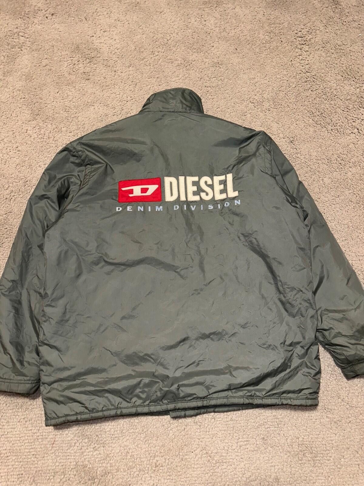 Diesel Vintage 90s Diesel Reflective Logo Puffer Jacket Y2K Sz M Size US M / EU 48-50 / 2 - 2 Thumbnail