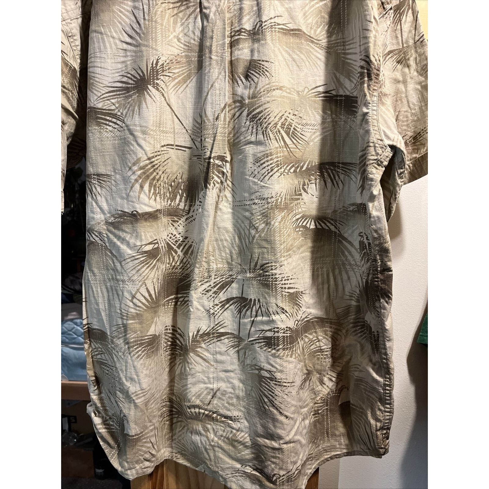 Panama Jack Isle Of Palms Men’s XL Beige Floral Hawaiian SS Cotton Shirt Size US XL / EU 56 / 4 - 14 Thumbnail