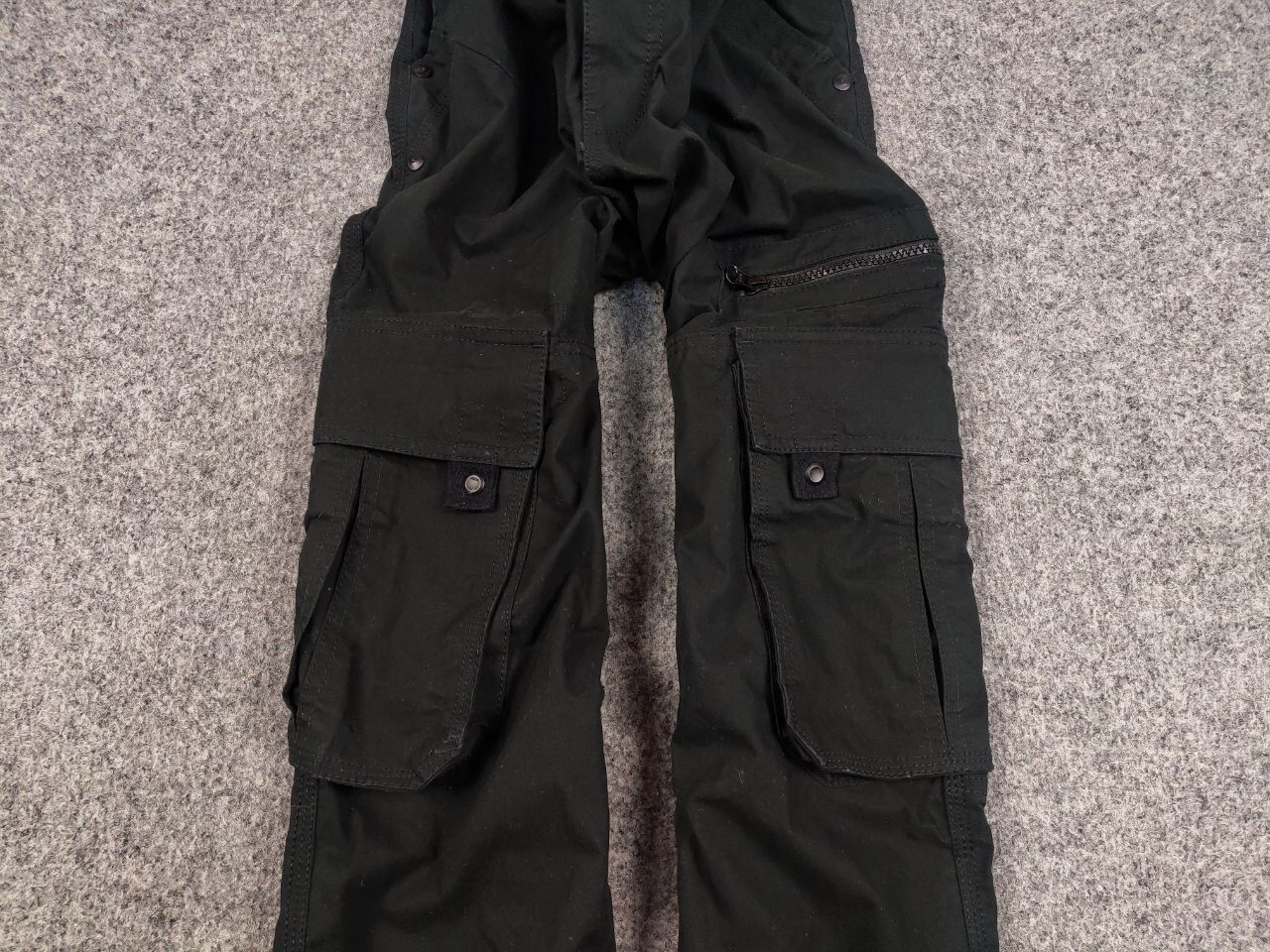 Japanese Brand Vintage Japan style Black Cargo Zip Pants Y2K Size US 34 / EU 50 - 8 Thumbnail