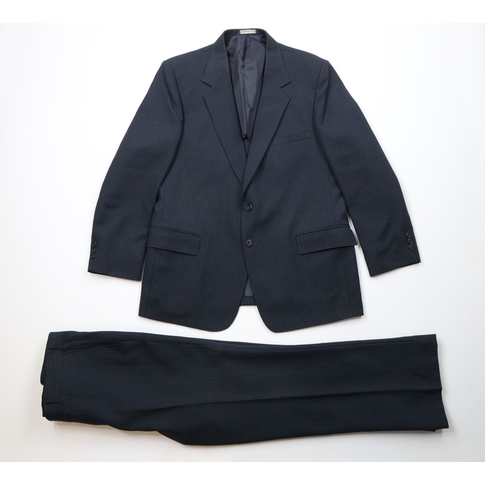 Vintage 70s Streetwear 2 Piece Pinstriped Knit Suit