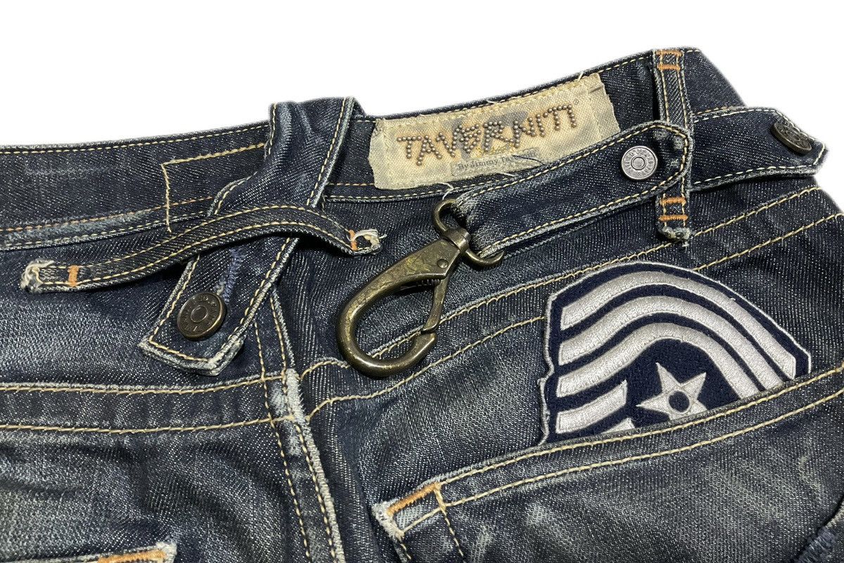 If Six Was Nine × Japanese Brand × Le Grande Bleu (L.G.B.) 🔥Sick Y2K Taverniti Jeans Mud Wash Flared Denim Belt Size US 32 / EU 48 - 5 Thumbnail