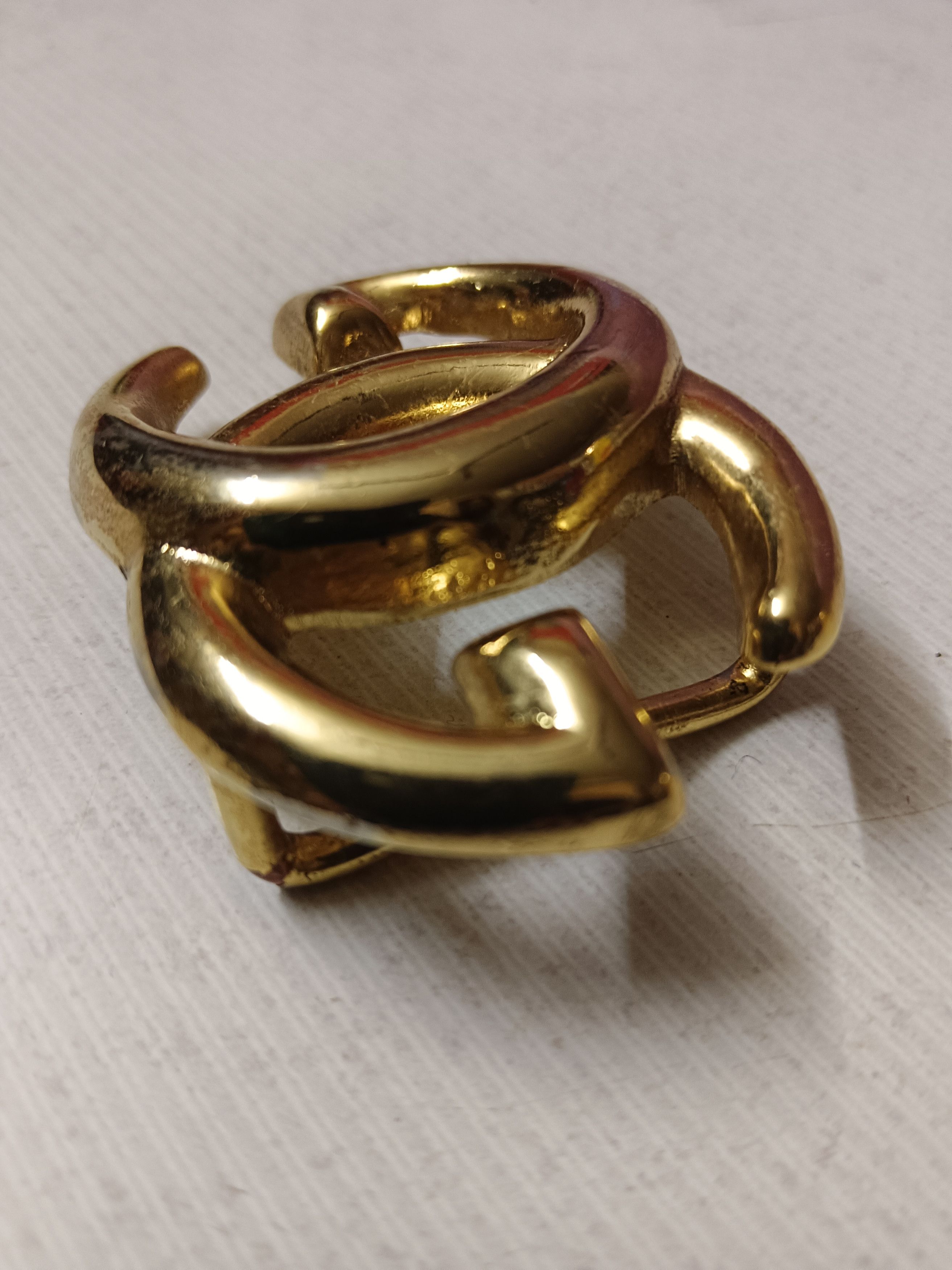 Vintage Gucci Goldtone GG Logo Belt Buckle Size ONE SIZE - 2 Thumbnail