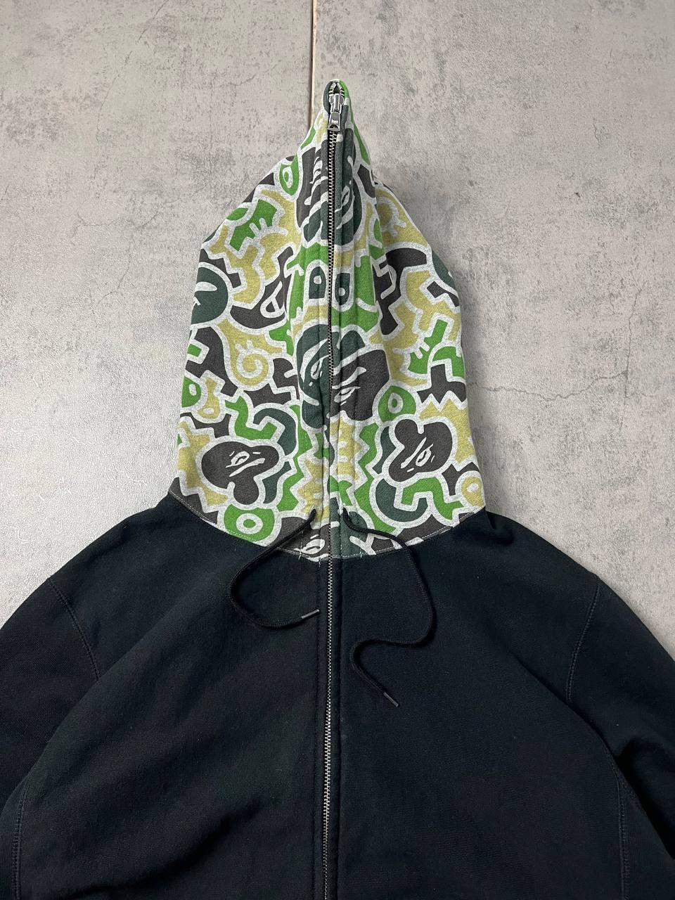 Bape Bape - Hieroglyph Full-Zip Hoodie Size US L / EU 52-54 / 3 - 2 Thumbnail