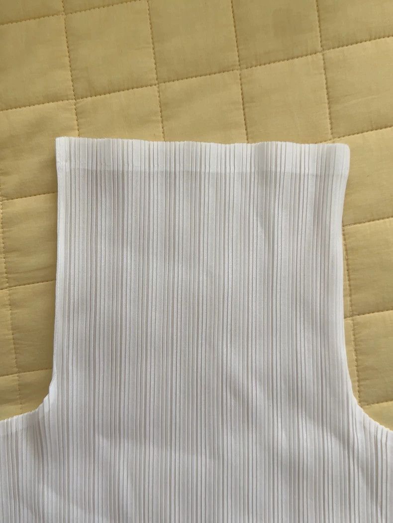Issey Miyake issey miyake size:3 White high collar and long sleeves 250 Size XXS / US 00 / IT 34 - 3 Thumbnail
