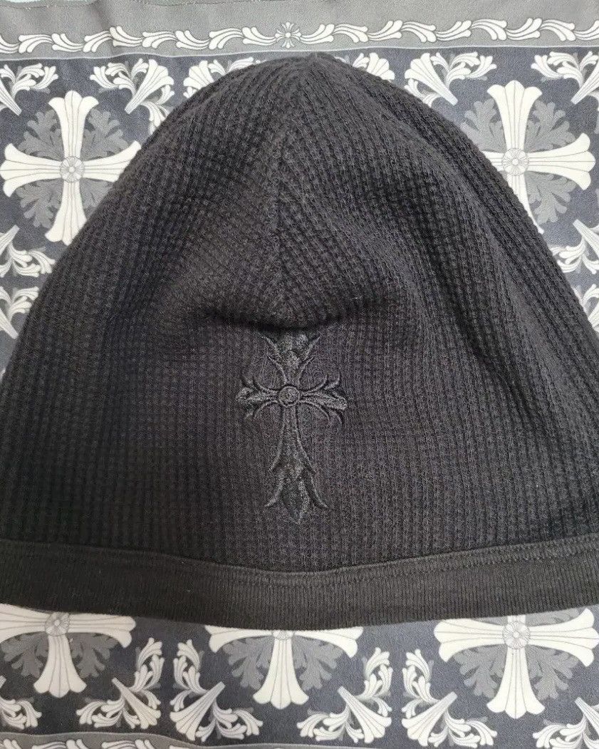 Chrome Hearts Chrome Hearts Cross Patch Waffle Beanie Size ONE SIZE - 1 Thumbnail