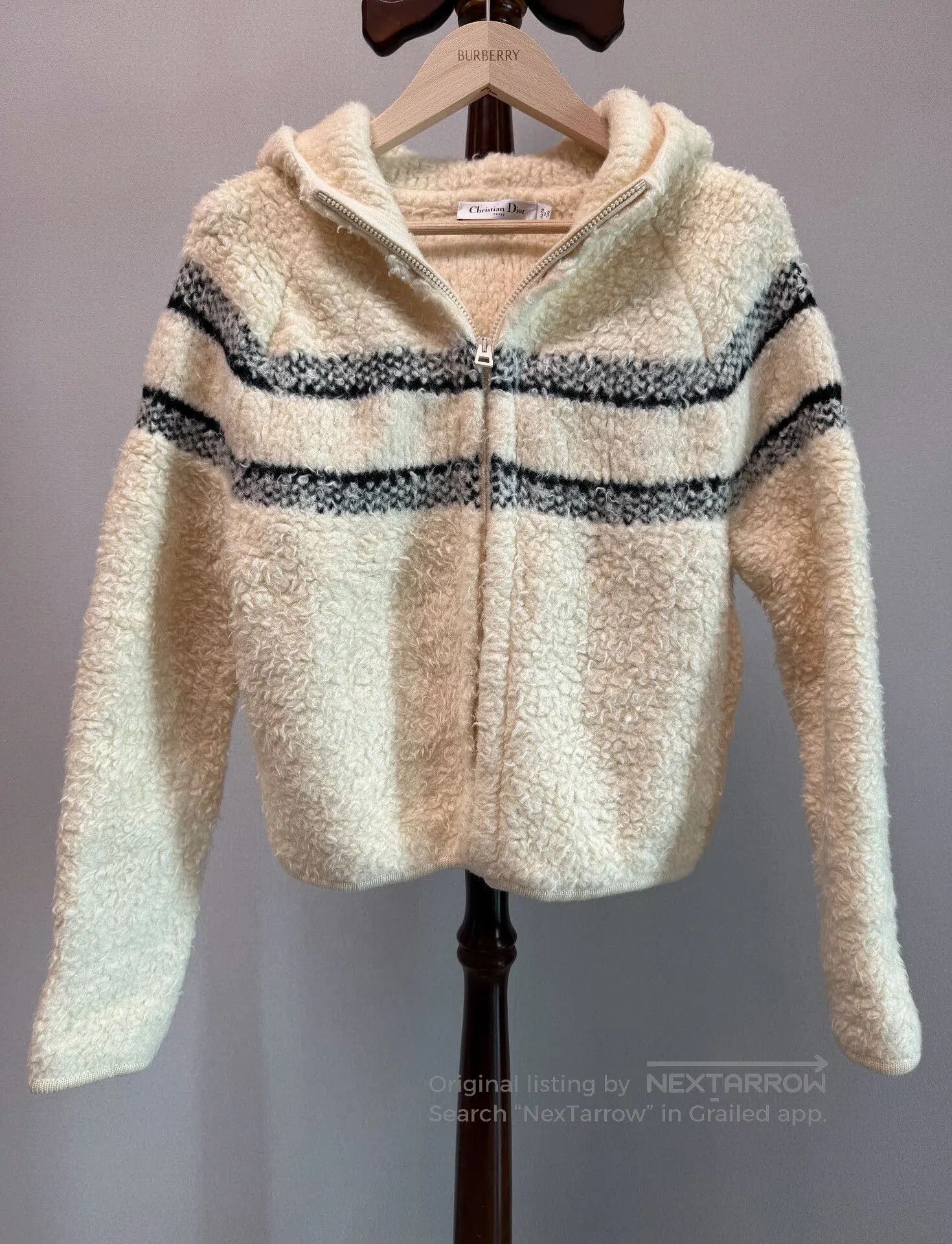 Dior Dior Logo Hooded Wool Coat. Size S / US 4 / IT 40 - 2 Thumbnail