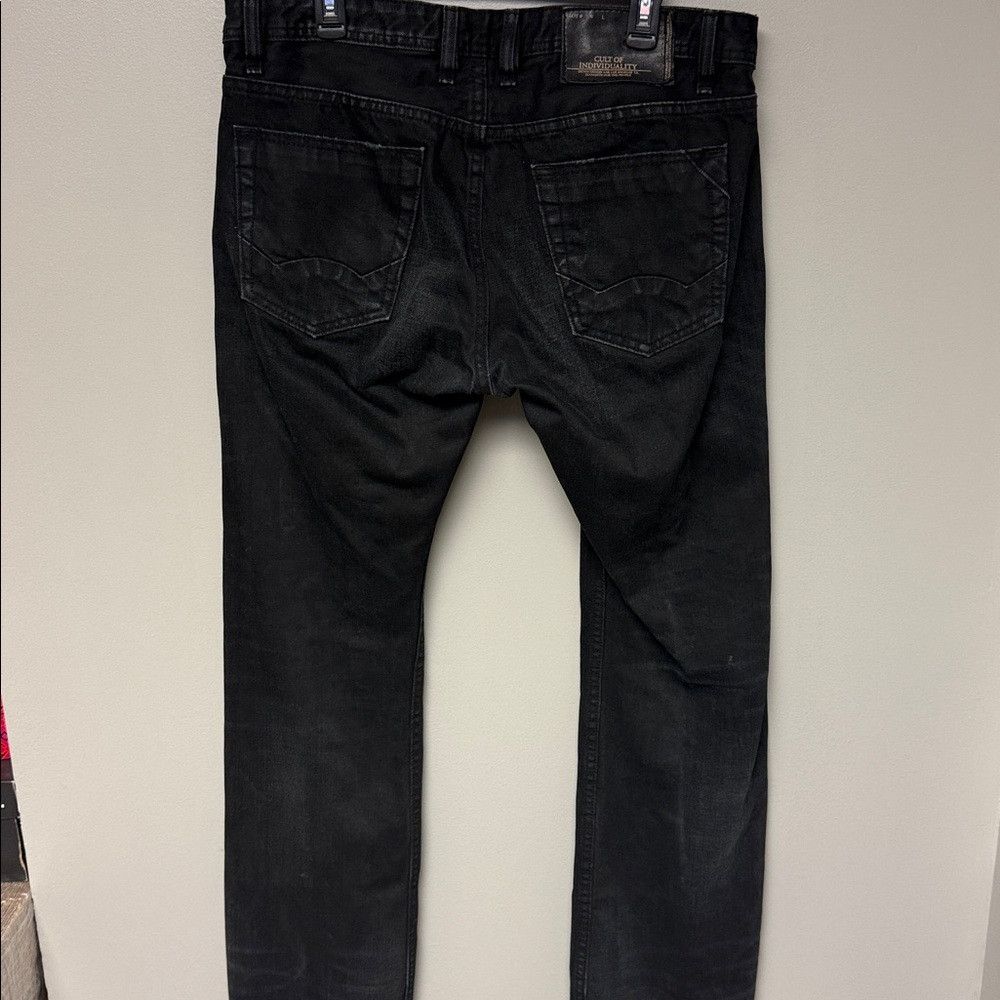 Cult Of Individuality Cult of Individuality Rebel Straight Black Jeans W36 L34 Size US 36 / EU 52 - 6 Thumbnail