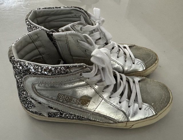 Golden Goose Golden Goose Slide w/Silver Glitter Size US 7 / IT 37 - 3 Thumbnail