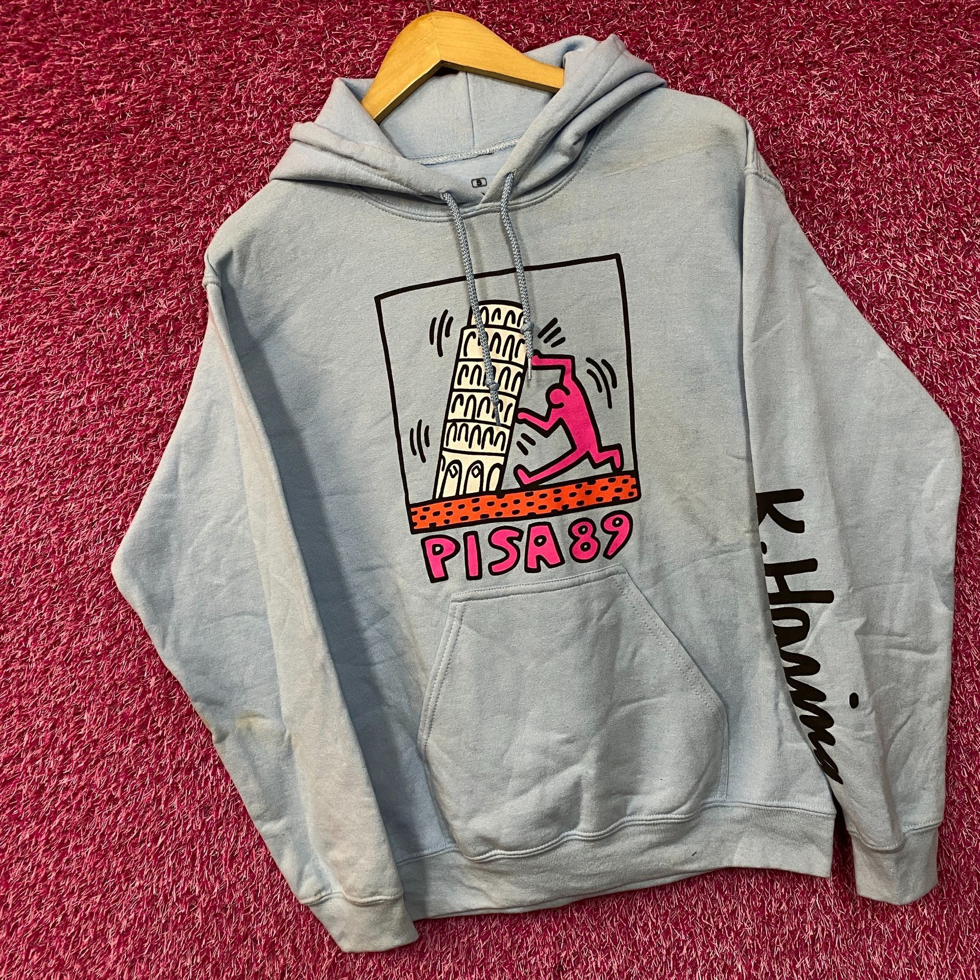 Keith Haring Keith Haring Hoodie Sweatshirt Mens Small Blue Pisa 89 Art Size US S / EU 44-46 / 1 - 3 Thumbnail