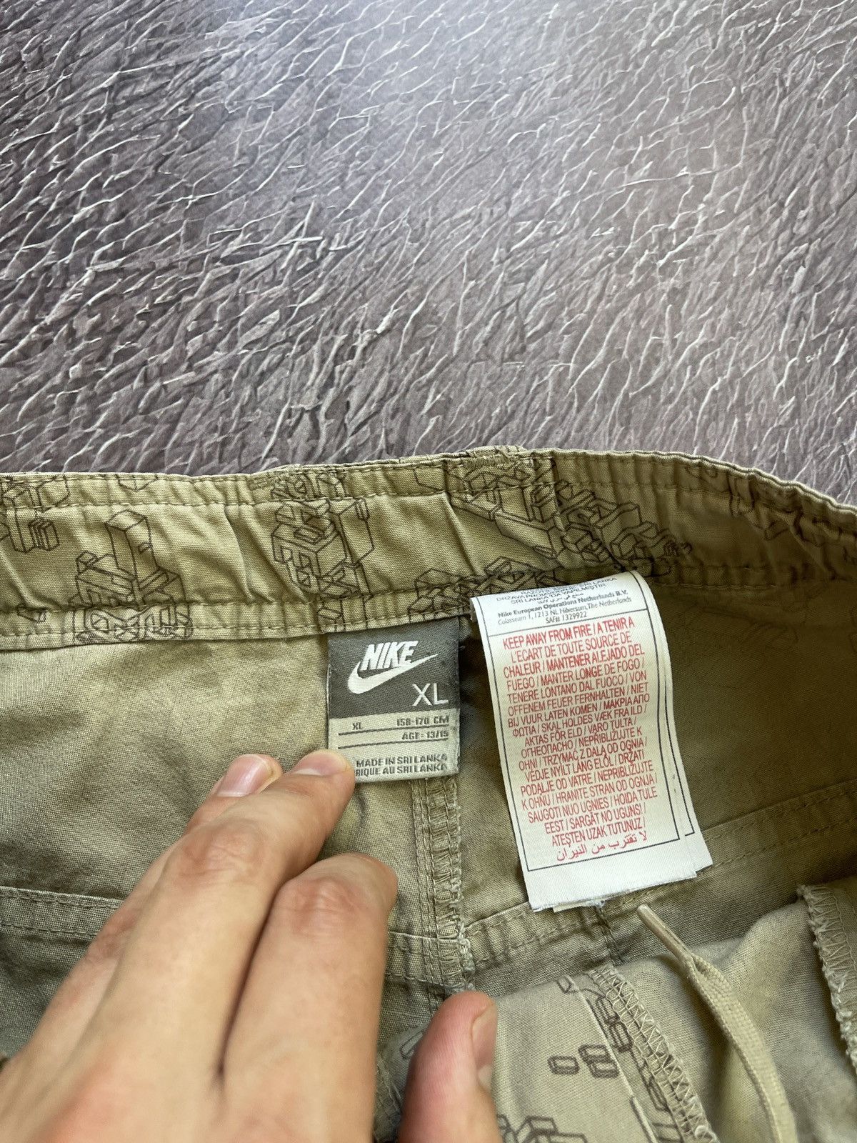 Nike Nike vintage y2k multi logo beige utility cargo shorts Size US 30 / EU 46 - 8 Thumbnail
