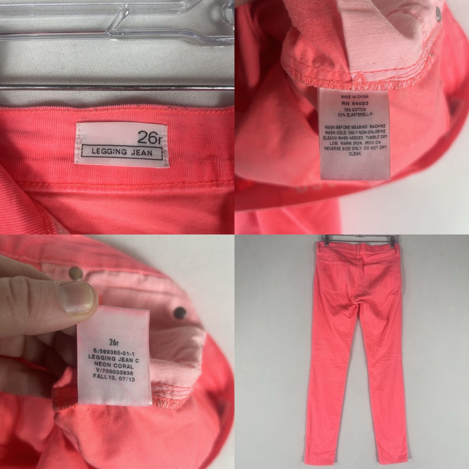 Gap Gap 1969 Velour Corduroy Chino Pants Women 26 Regular Pink Size 26" / US 2 / IT 38 - 8 Thumbnail