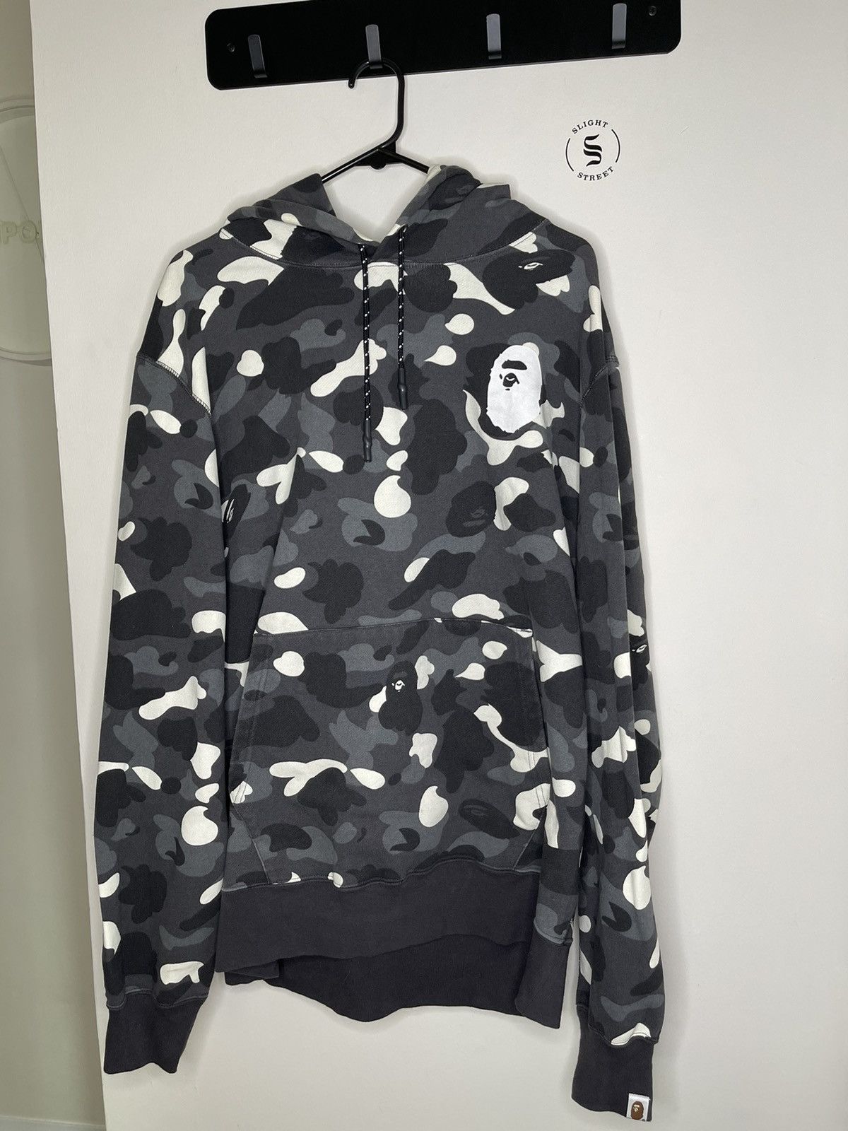 image of Bape City Camo Ape Head Pullover Hoodie in Black, Men's (Size 2XL)