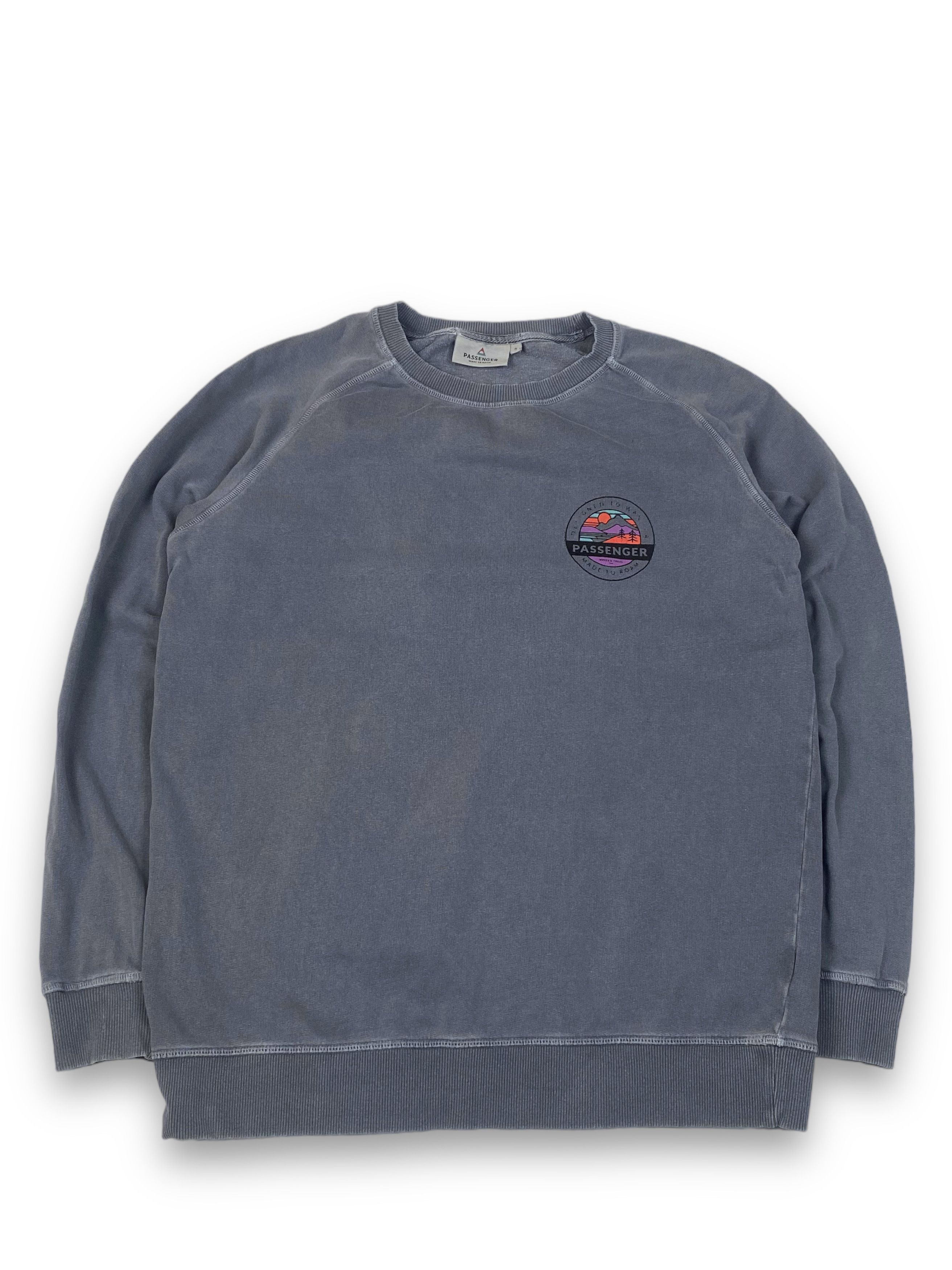 Other Vintage PASSENGER Faded Grey Big Logo Sweatshirt M658 Size US M / EU 48-50 / 2 - 2 Thumbnail