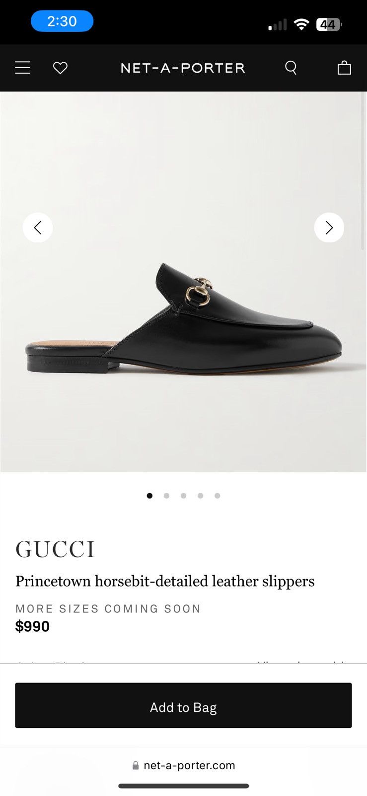 Gucci Gucci- Princetown slippers Size US 9 / EU 42 - 1 Thumbnail