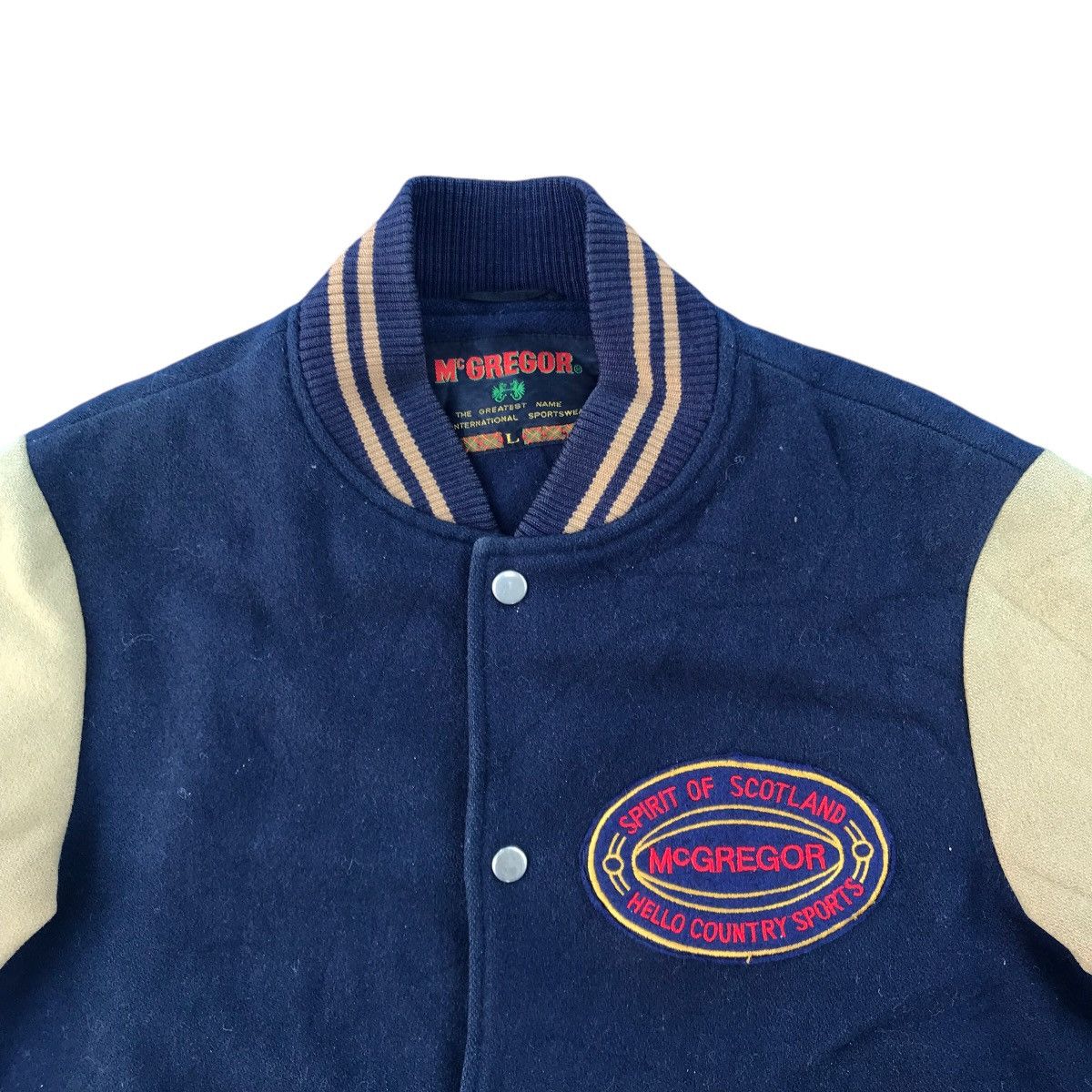 McGregor × Vintage Vintage 90s McGregor Varsity Wool Jacket Size US L / EU 52-54 / 3 - 5 Thumbnail