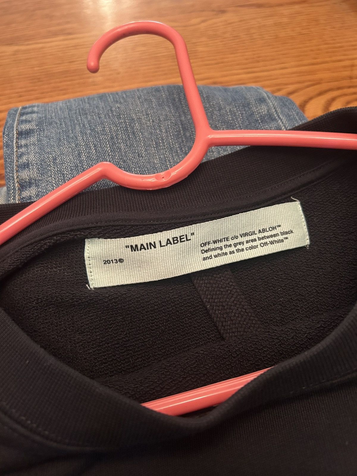 Off-White Off white black crewneck Size US M / EU 48-50 / 2 - 3 Thumbnail