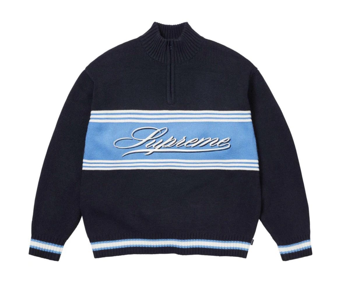 Supreme x Umbro Zip Up Sweater LightBlue Supreme Umbro Zip Up