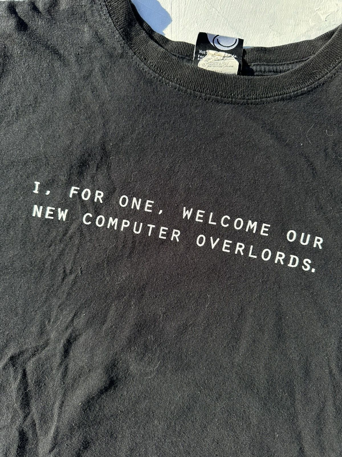 Vintage Crazy y2k funny ironic tech computer slogan faded shirt Size US L / EU 52-54 / 3 - 2 Thumbnail