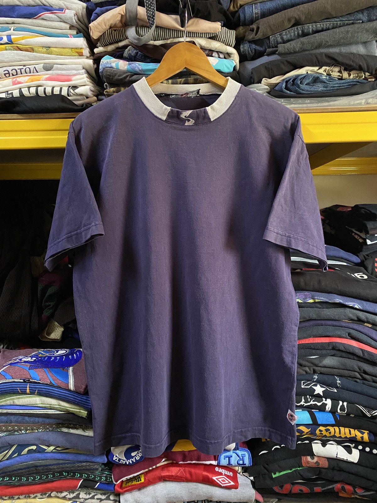 image of 90's Subware OG Turtle Neck Emroided Futura 2000 in Light Blue, Men's (Size Medium)