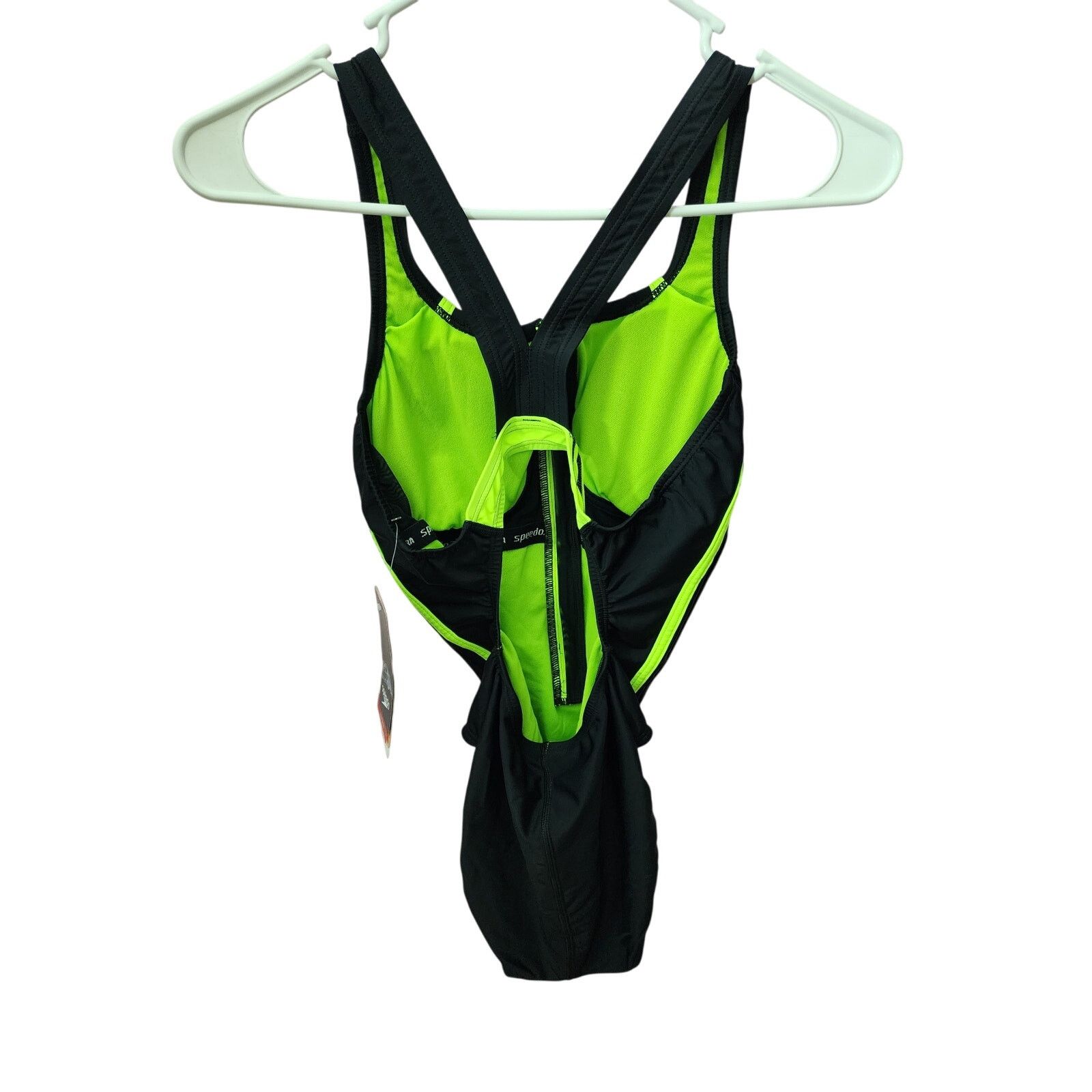 Speedo Speedo Hydro Bra Racing Cut Powerflex Eco Swimsuit 8 NWT Size ONE SIZE - 2 Thumbnail