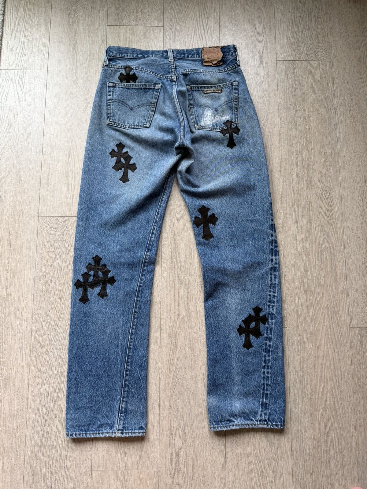 Chrome Hearts Chrome Hearts Levi’s 501 cross patches denim jeans Size US 28 / EU 44 - 2 Thumbnail
