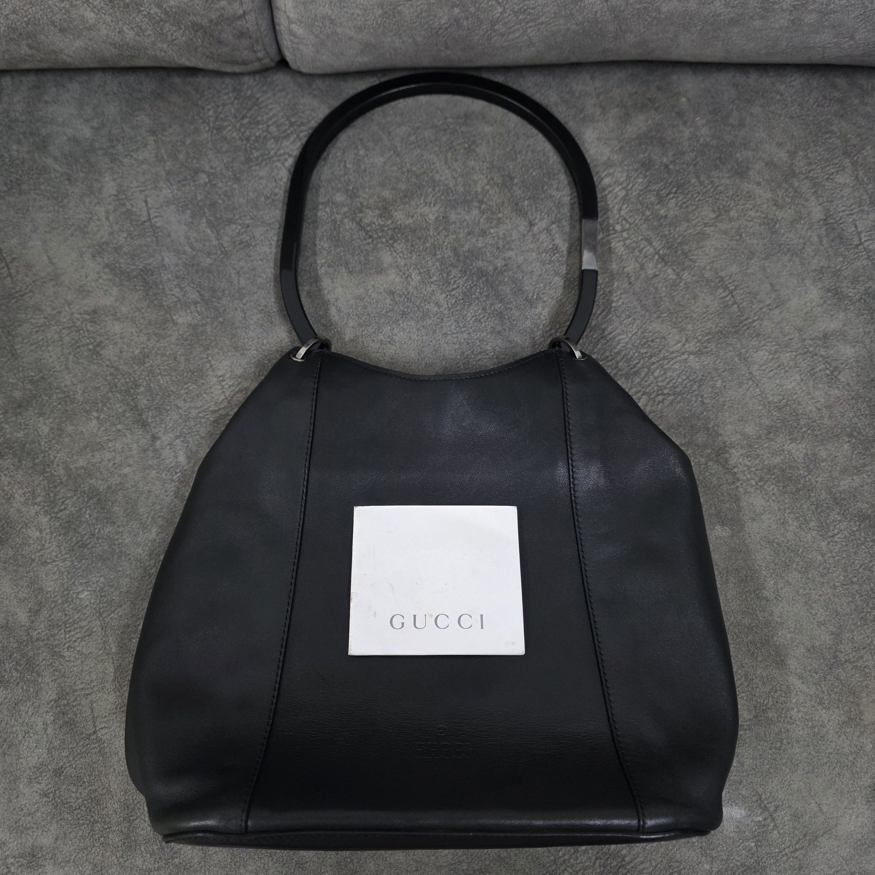 Gucci 1999 Gucci by Tom Ford 'Shower Curtain' Leather Handbag Size ONE SIZE - 12 Thumbnail