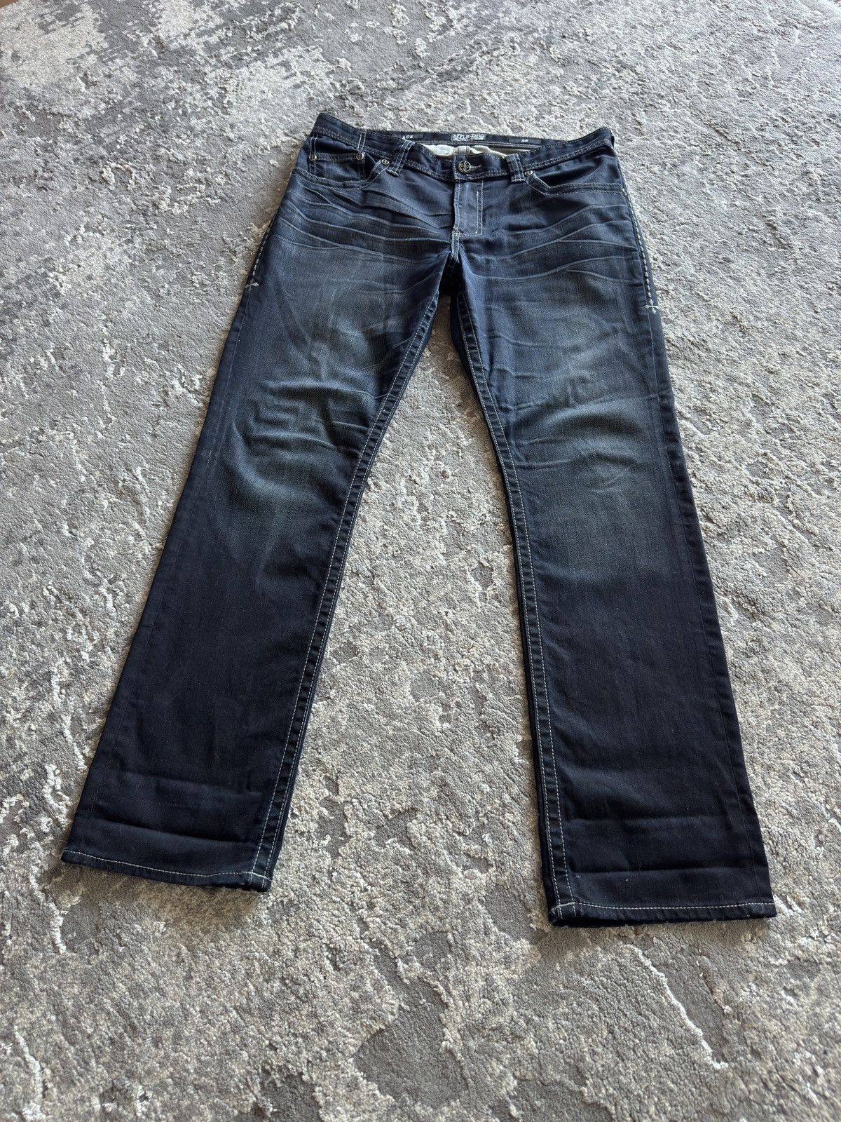 Affliction Vintage Y2K Affliction Ace Jeans cyber grunge goth Size US 36 / EU 52 - 3 Thumbnail