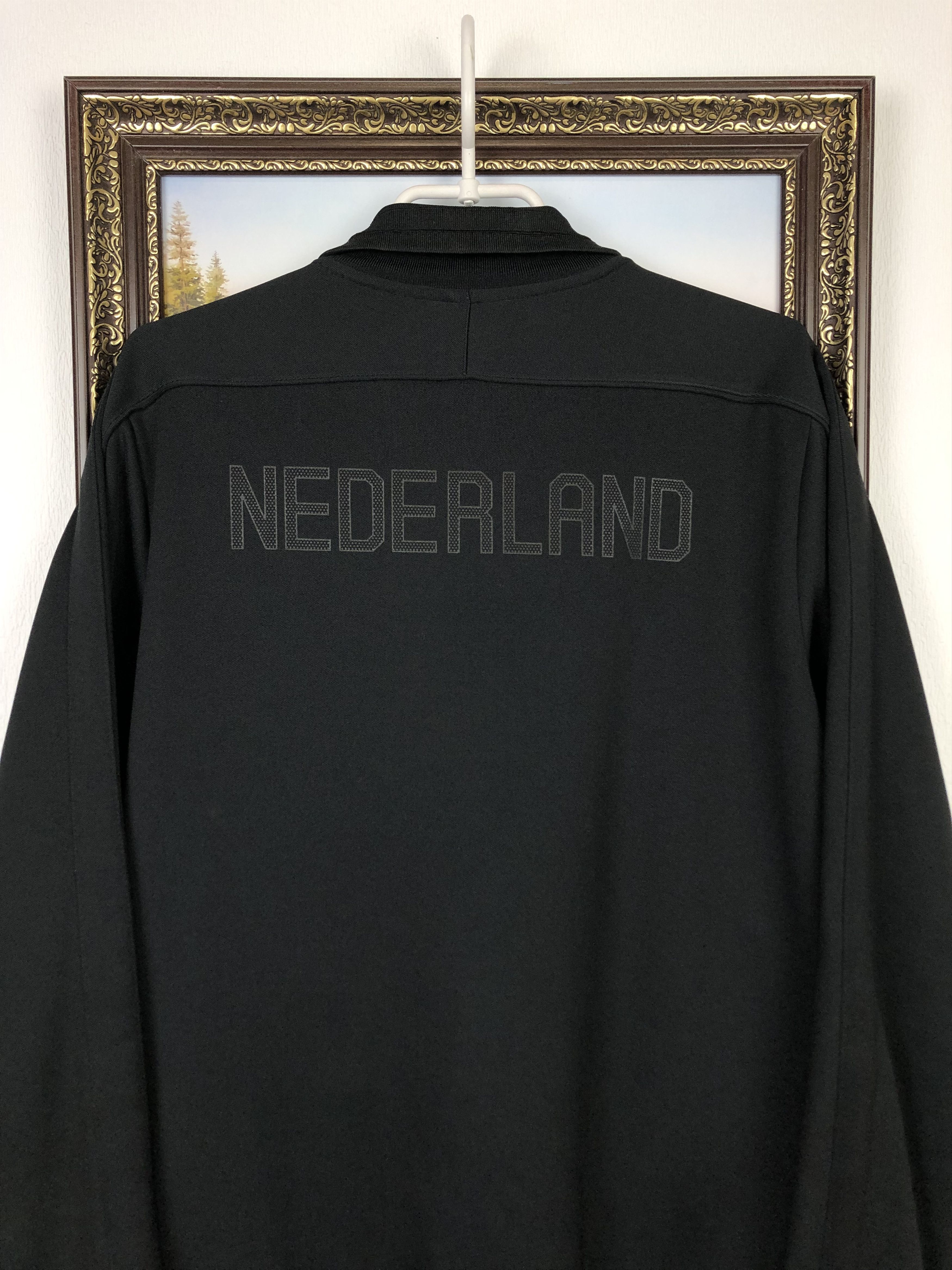 Nike Nike Netherlands Holland Football Black Jacket Soccer Track Size US L / EU 52-54 / 3 - 10 Thumbnail