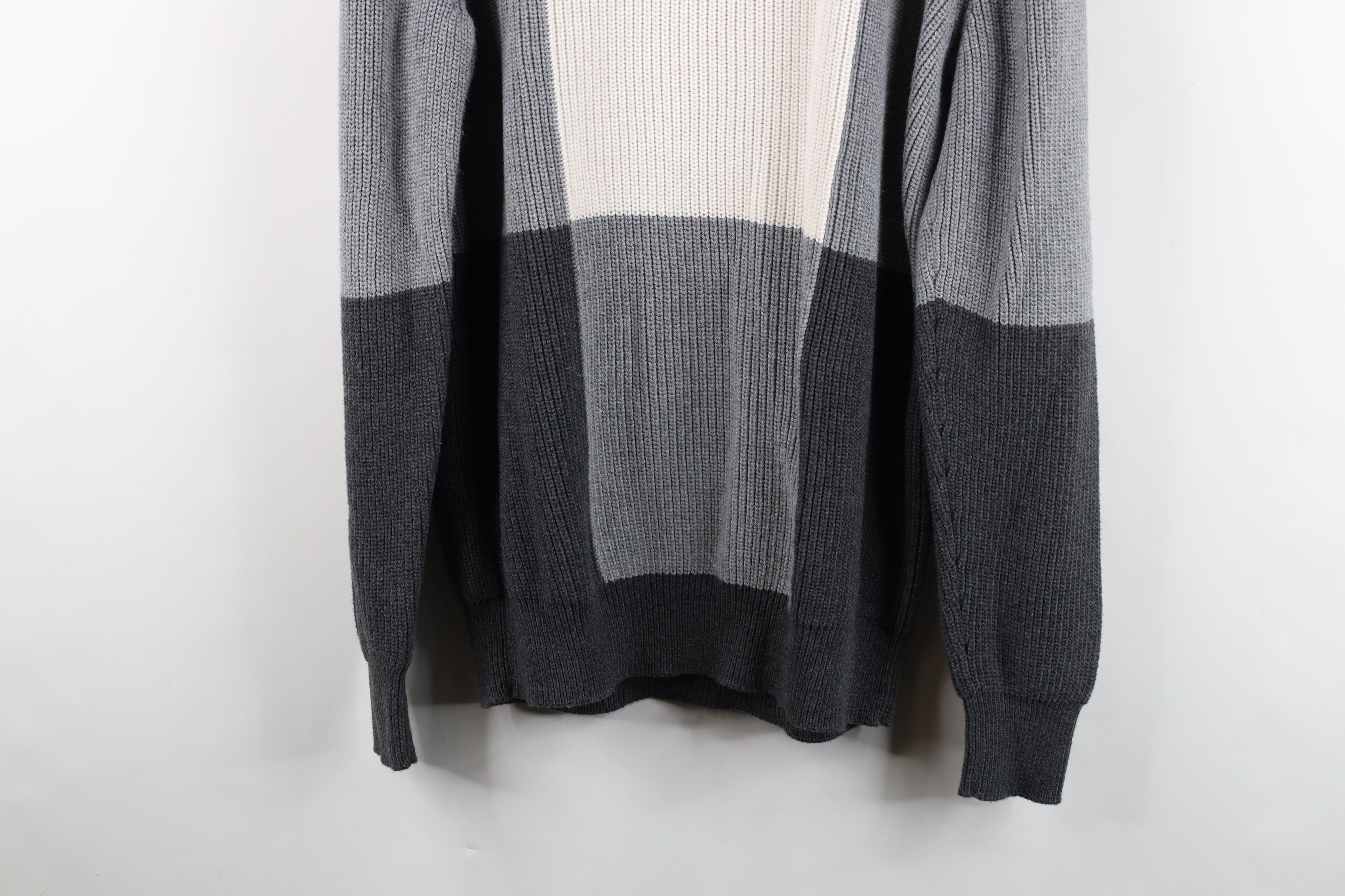 Vintage Adam Lippes for Target Patchwork Chunky Ribbed Knit Sweater Size US L / EU 52-54 / 3 - 10 Thumbnail