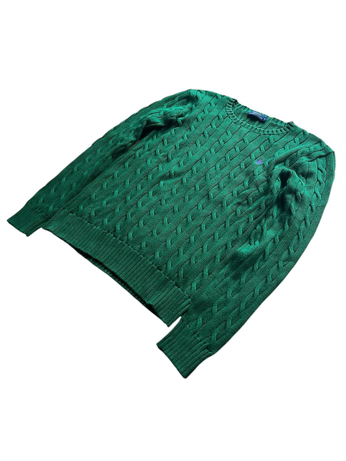 Polo Ralph Lauren Polo Ralph Lauren green cable knit oldmoney classy luxury Size M / US 6-8 / IT 42-44 - 2 Thumbnail